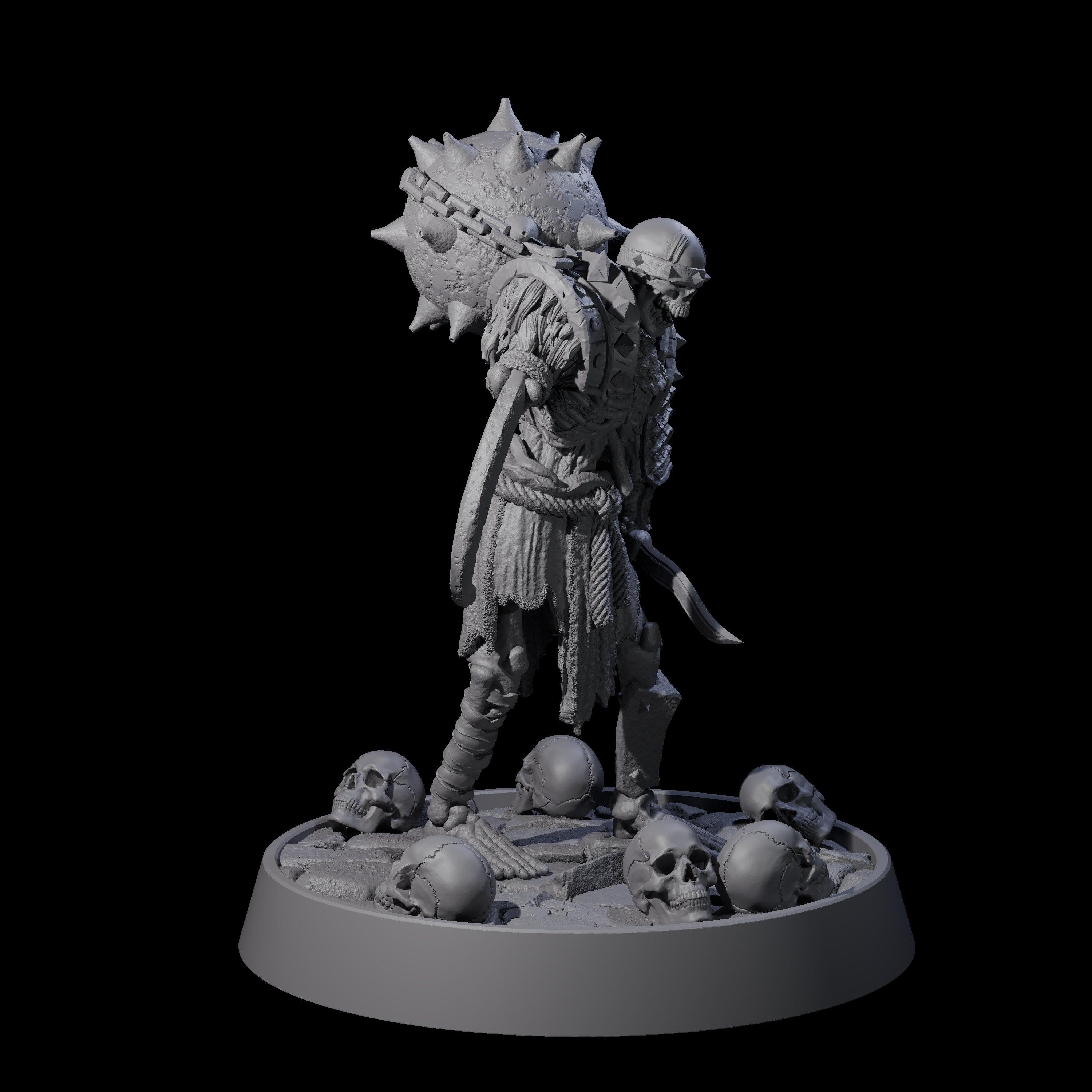 Horrible Undead Horde A Miniature for Dungeons and Dragons, Pathfinder or other TTRPGs