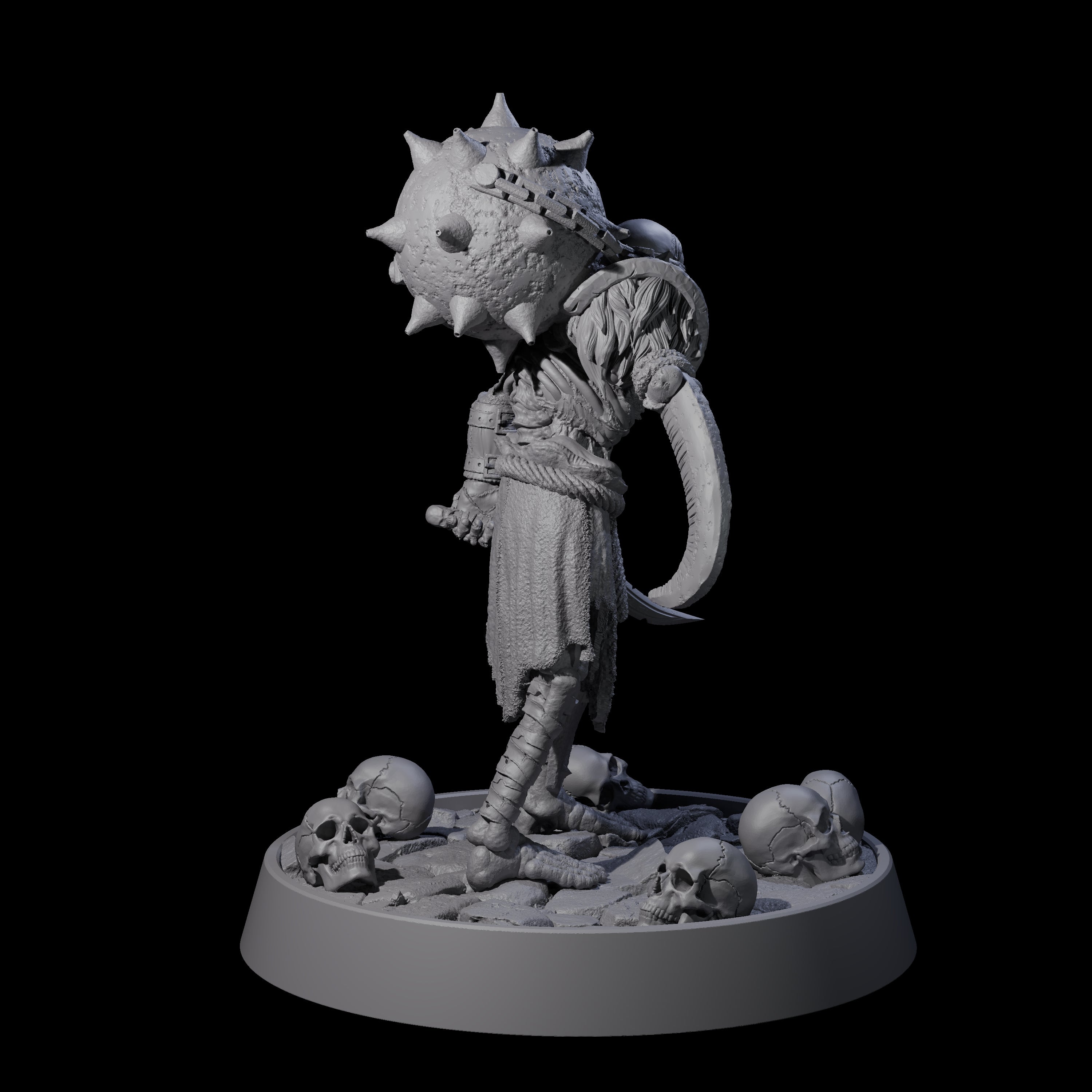 Horrible Undead Horde A Miniature for Dungeons and Dragons, Pathfinder or other TTRPGs