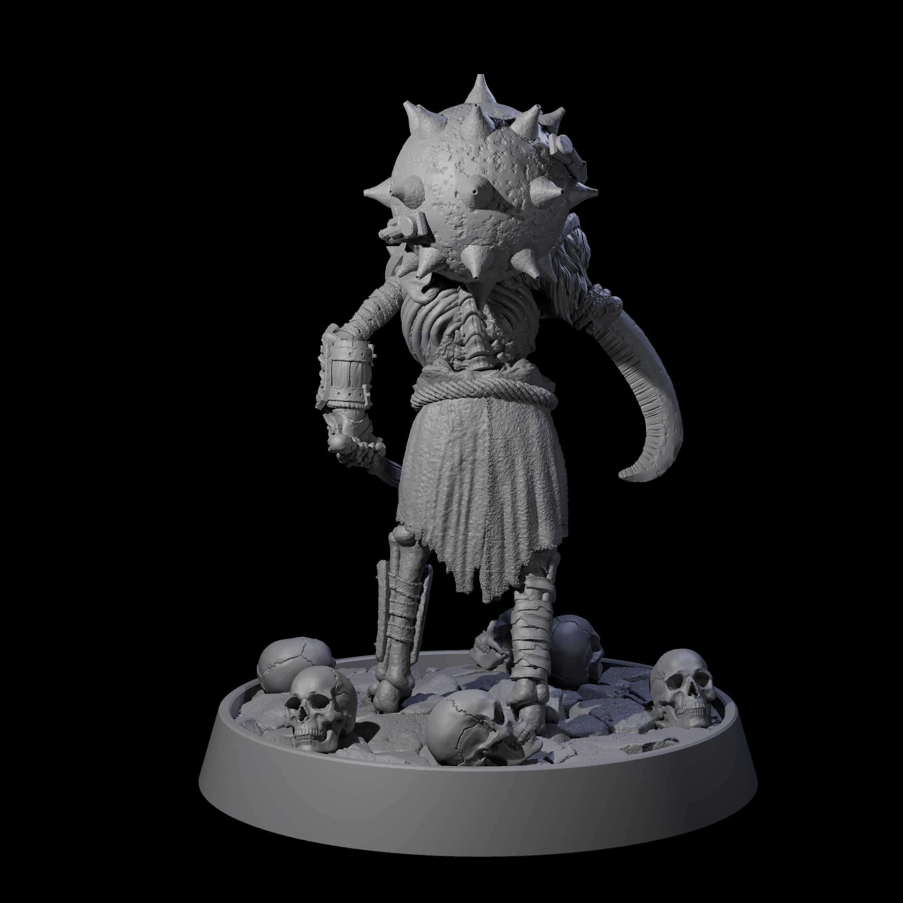 Horrible Undead Horde A Miniature for Dungeons and Dragons, Pathfinder or other TTRPGs