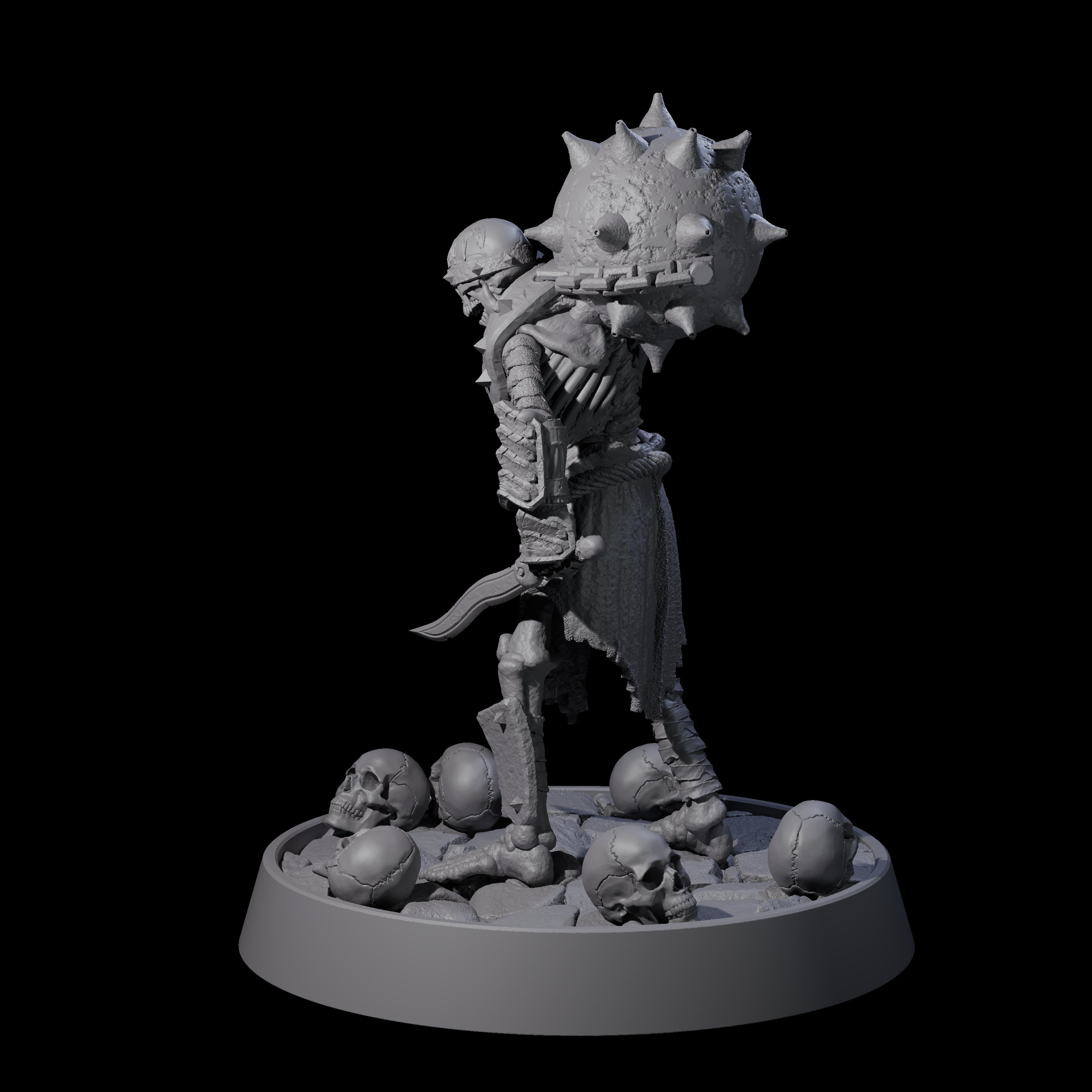 Horrible Undead Horde A Miniature for Dungeons and Dragons, Pathfinder or other TTRPGs
