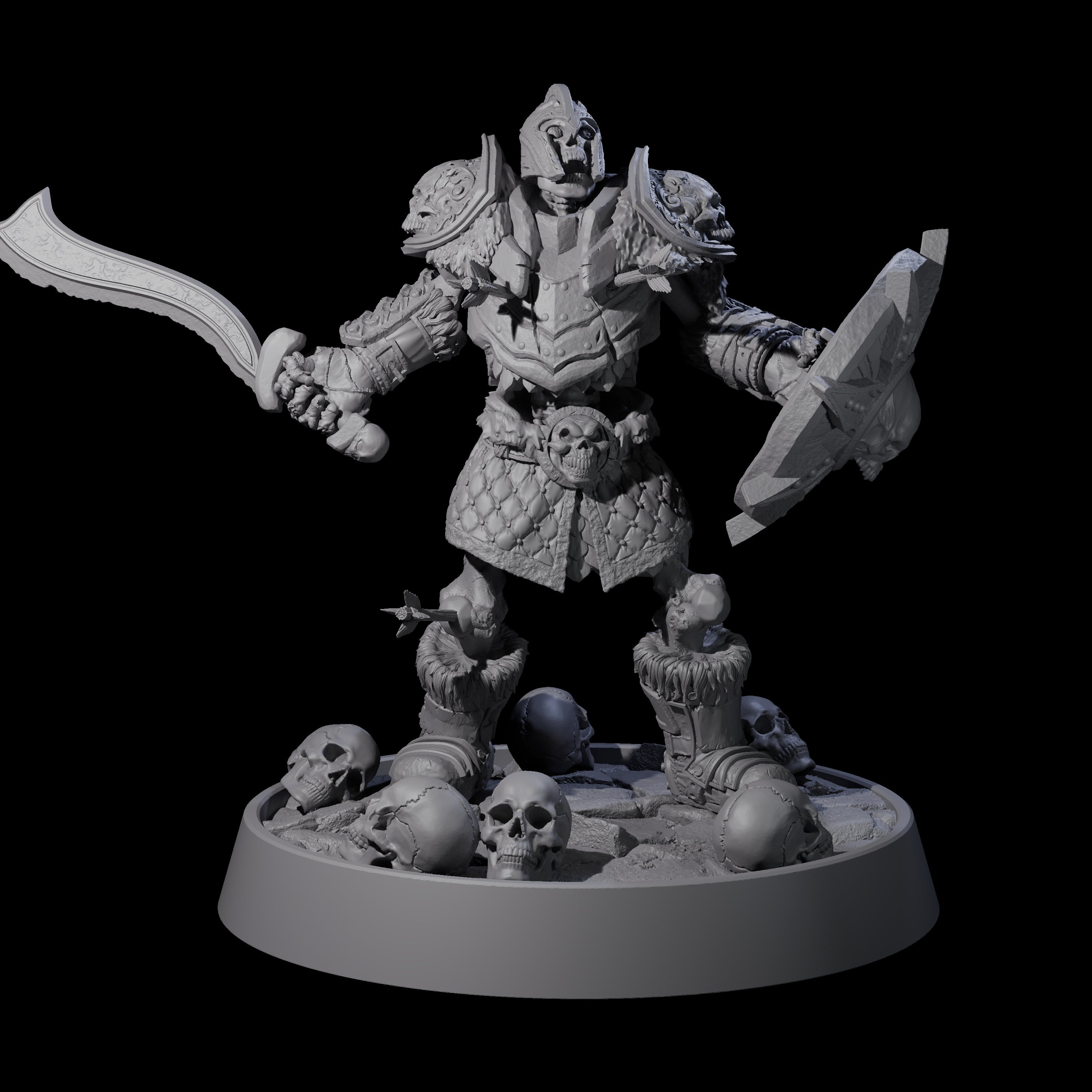 Horrible Undead Horde D Miniature for Dungeons and Dragons, Pathfinder or other TTRPGs