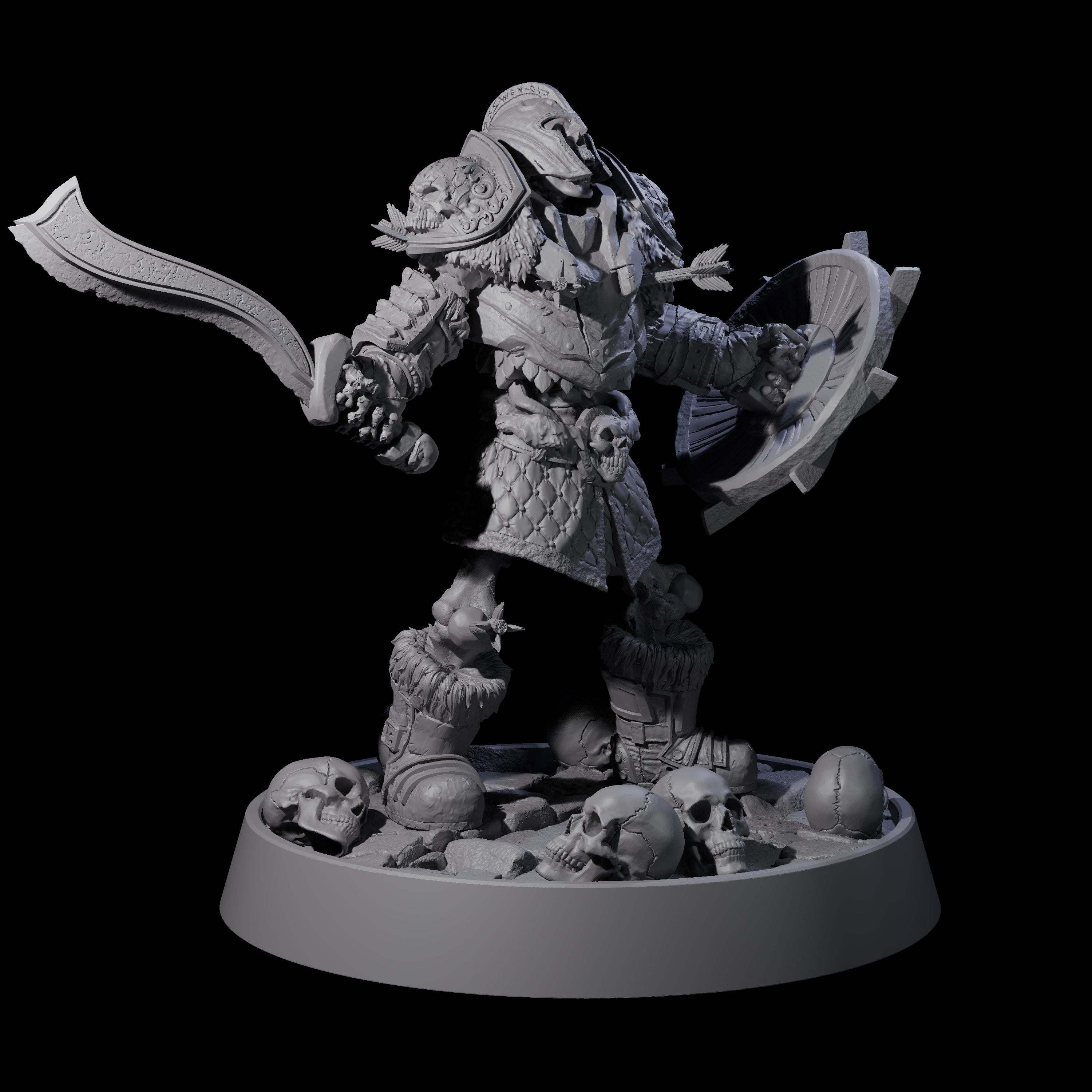 Horrible Undead Horde D Miniature for Dungeons and Dragons, Pathfinder or other TTRPGs