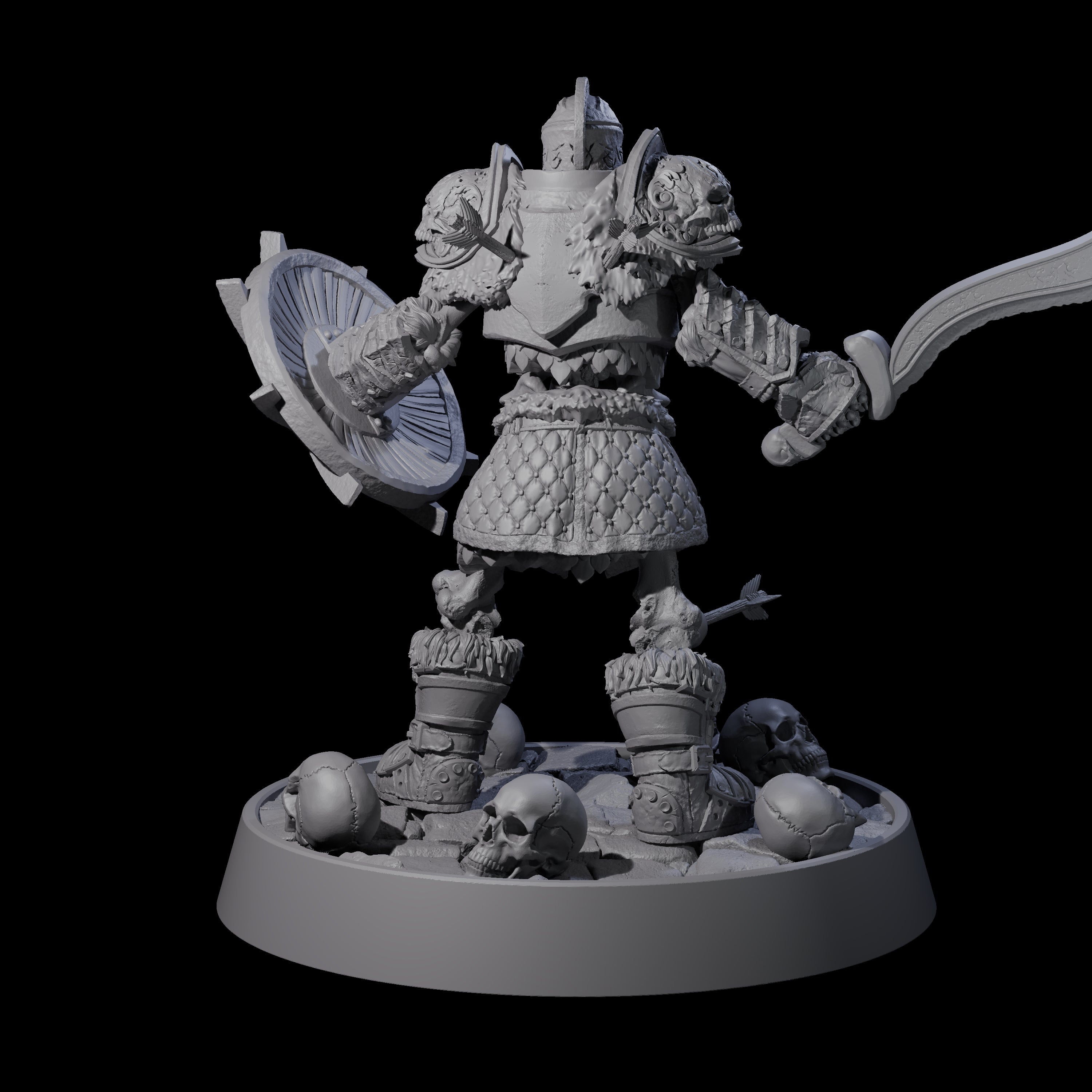 Horrible Undead Horde D Miniature for Dungeons and Dragons, Pathfinder or other TTRPGs