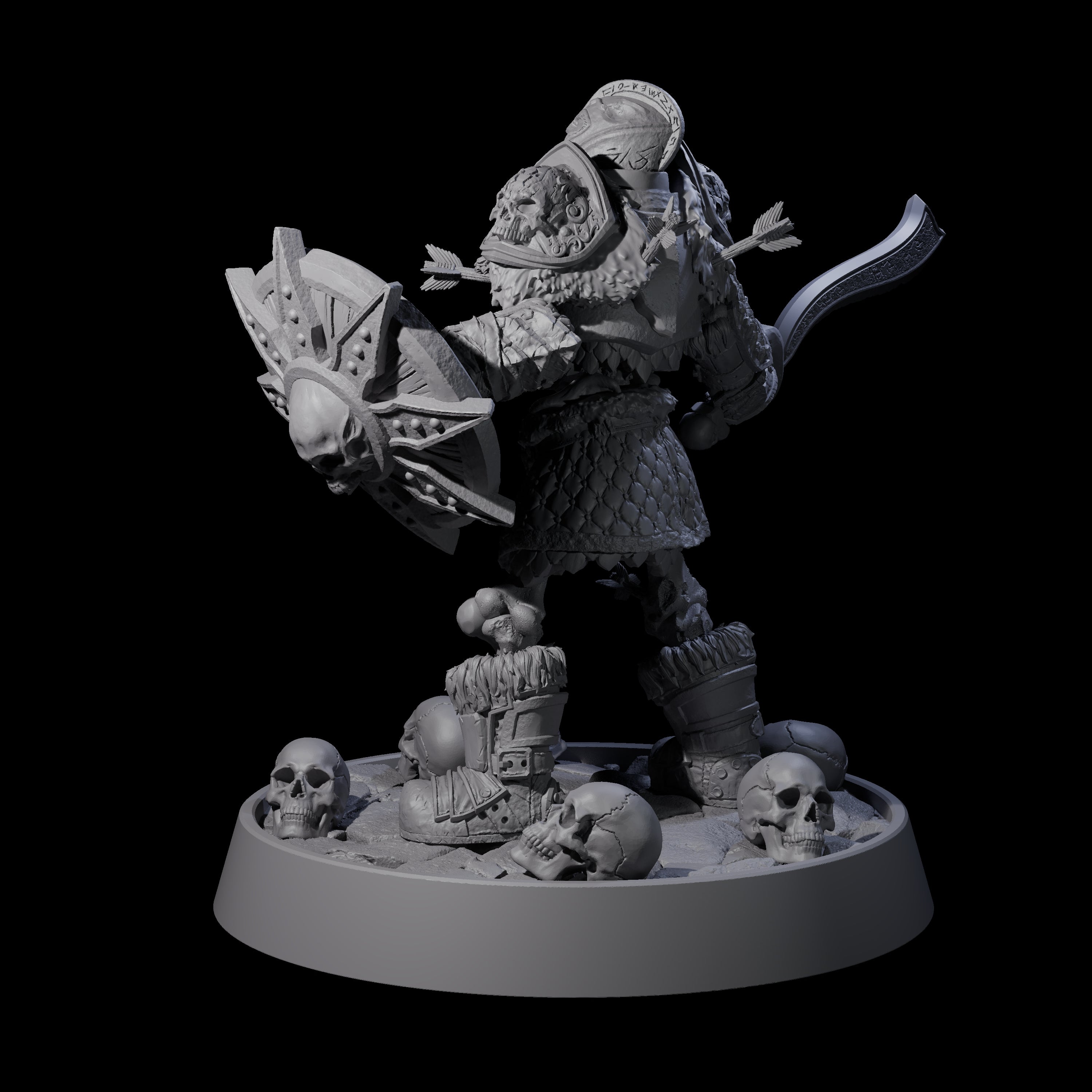 Horrible Undead Horde D Miniature for Dungeons and Dragons, Pathfinder or other TTRPGs