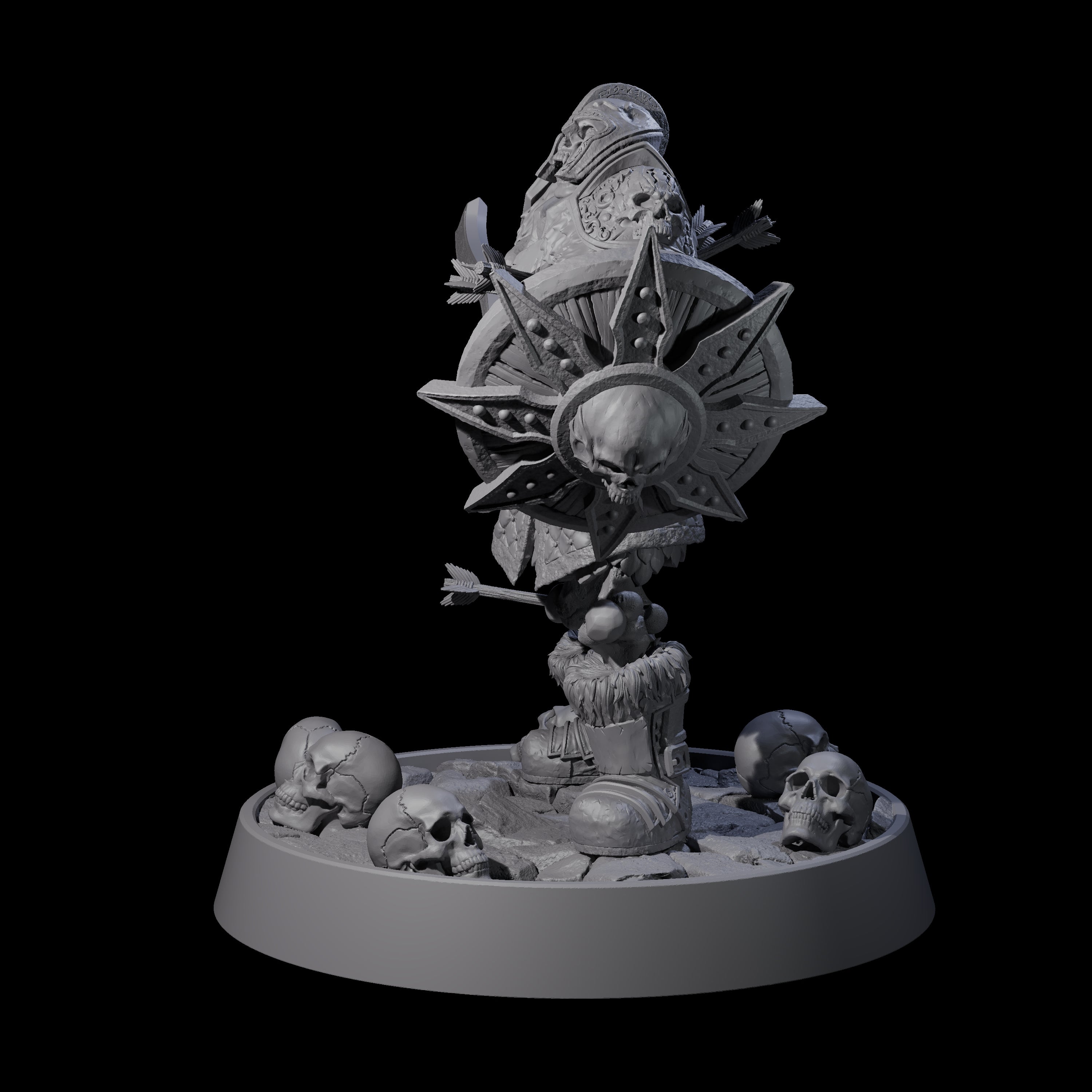Horrible Undead Horde D Miniature for Dungeons and Dragons, Pathfinder or other TTRPGs