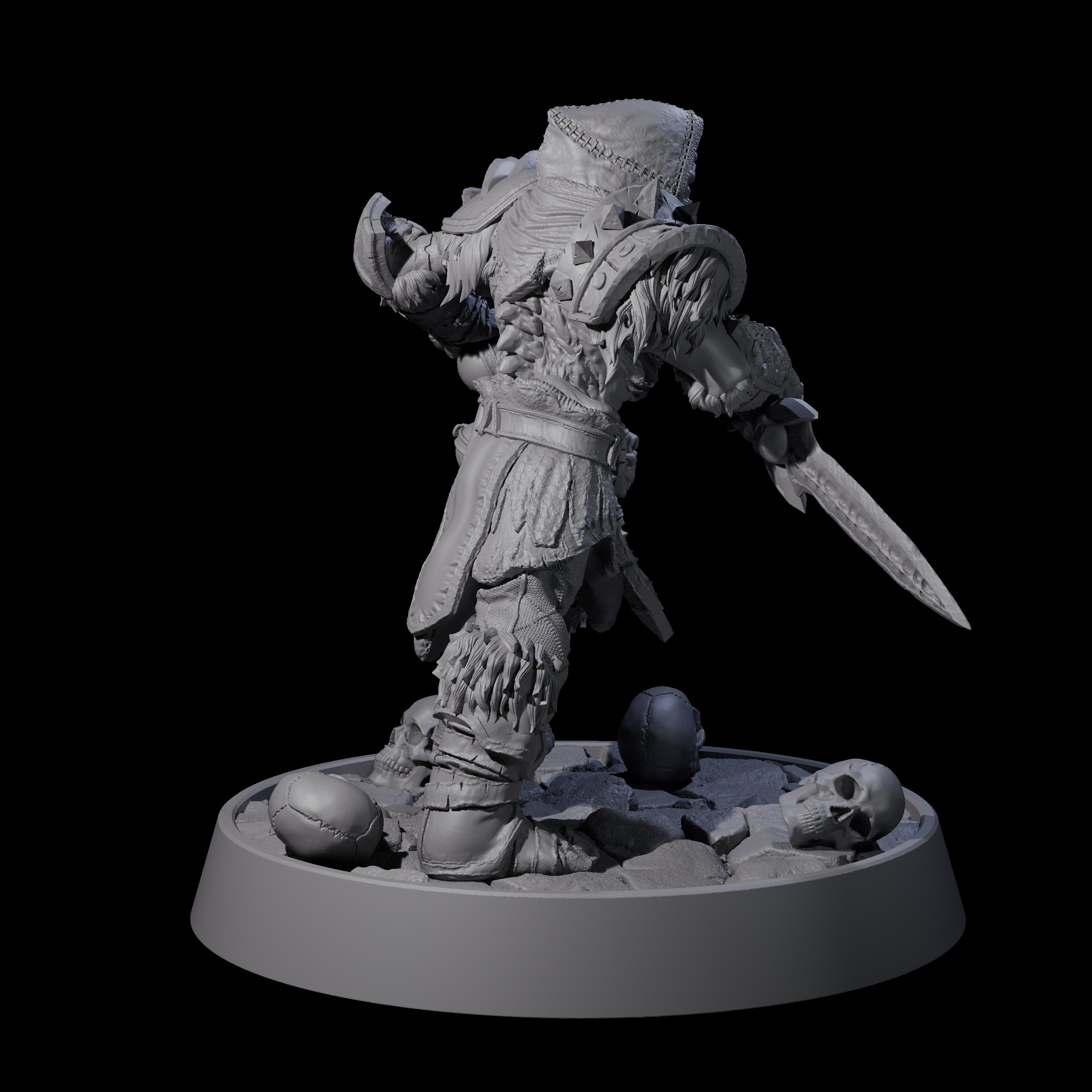Horrible Undead Horde F Miniature for Dungeons and Dragons, Pathfinder or other TTRPGs