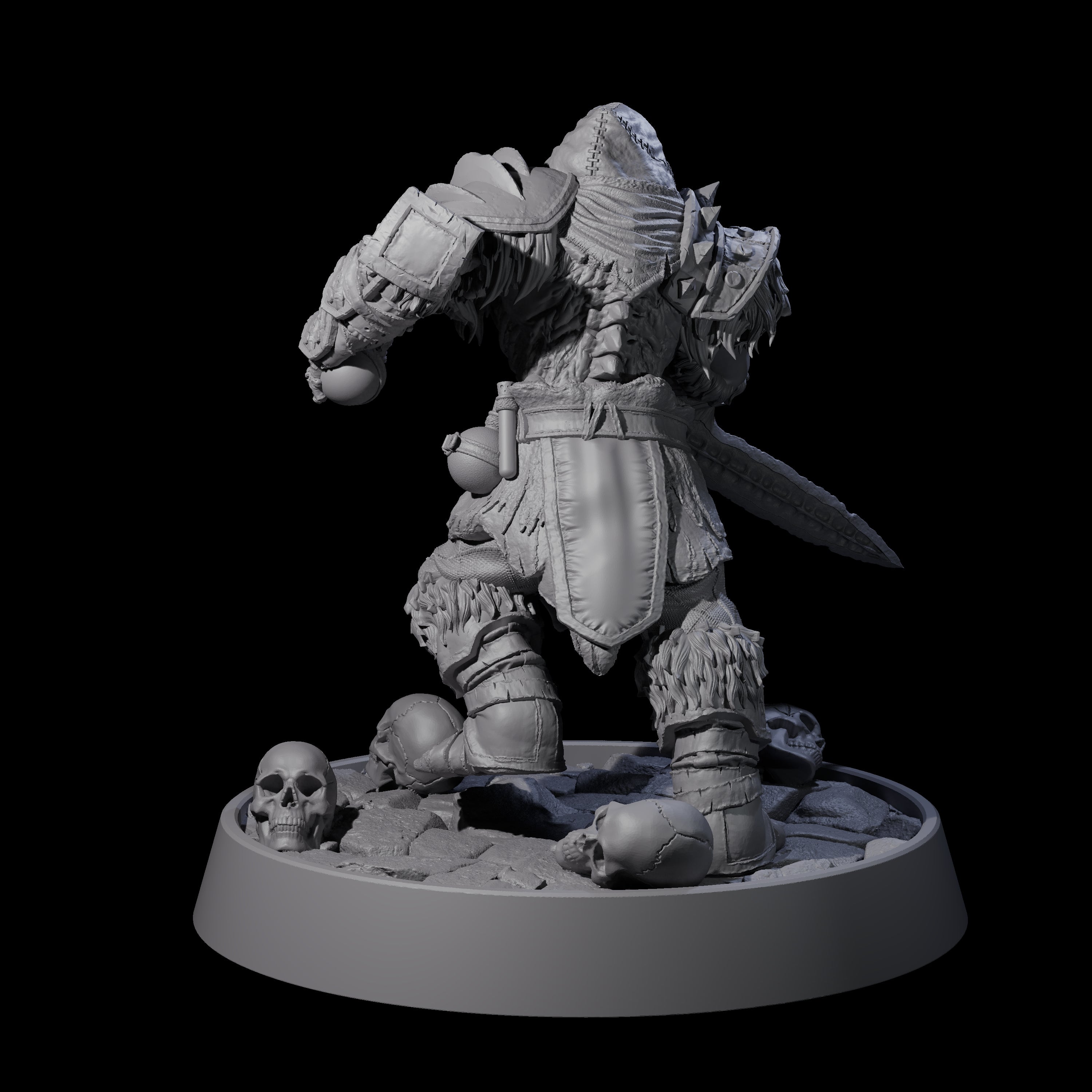 Horrible Undead Horde F Miniature for Dungeons and Dragons, Pathfinder or other TTRPGs