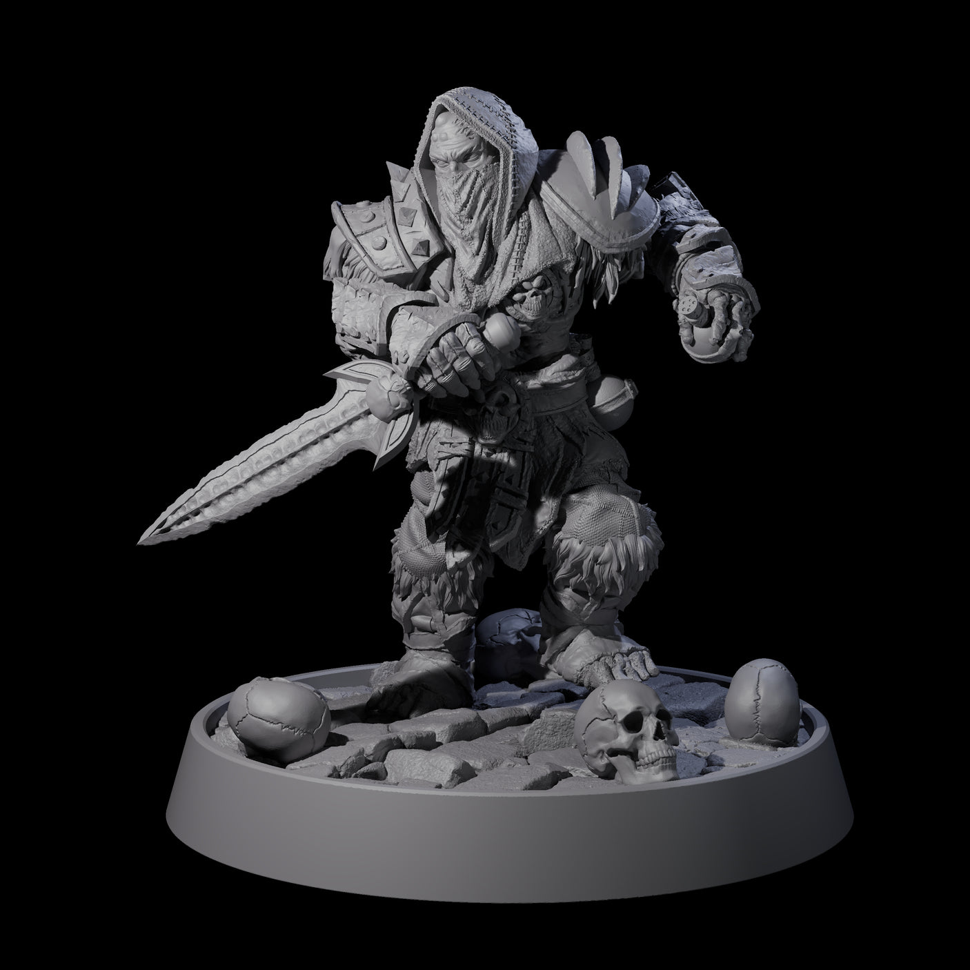 Horrible Undead Horde F Miniature for Dungeons and Dragons, Pathfinder or other TTRPGs