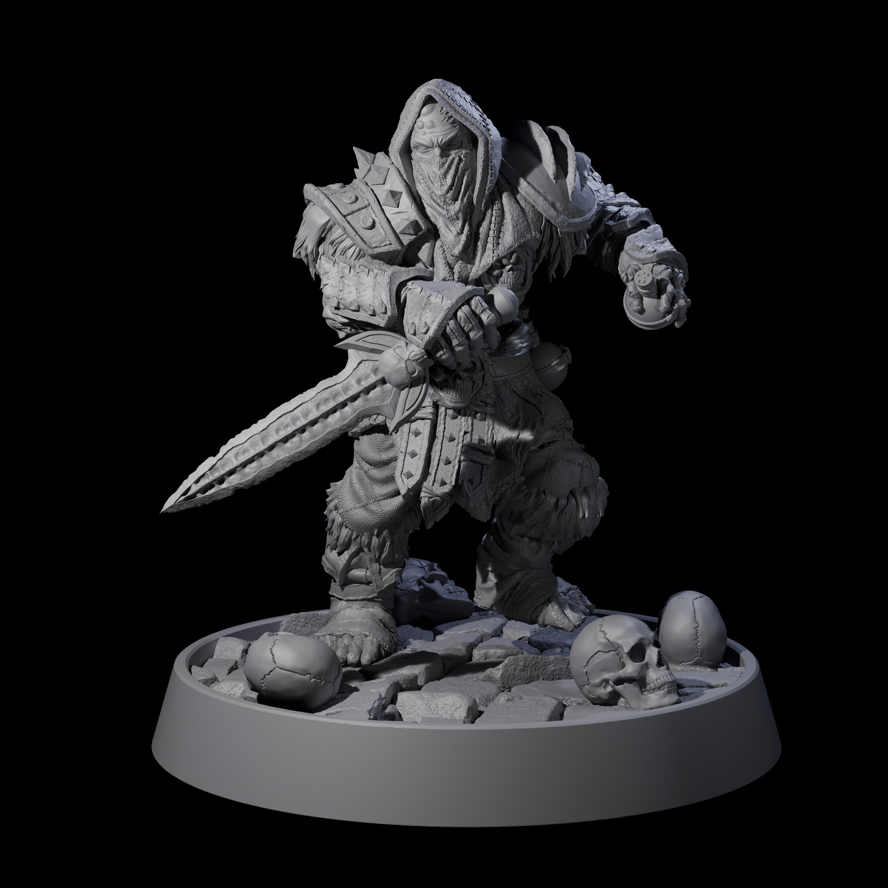 Horrible Undead Horde F Miniature for Dungeons and Dragons, Pathfinder or other TTRPGs