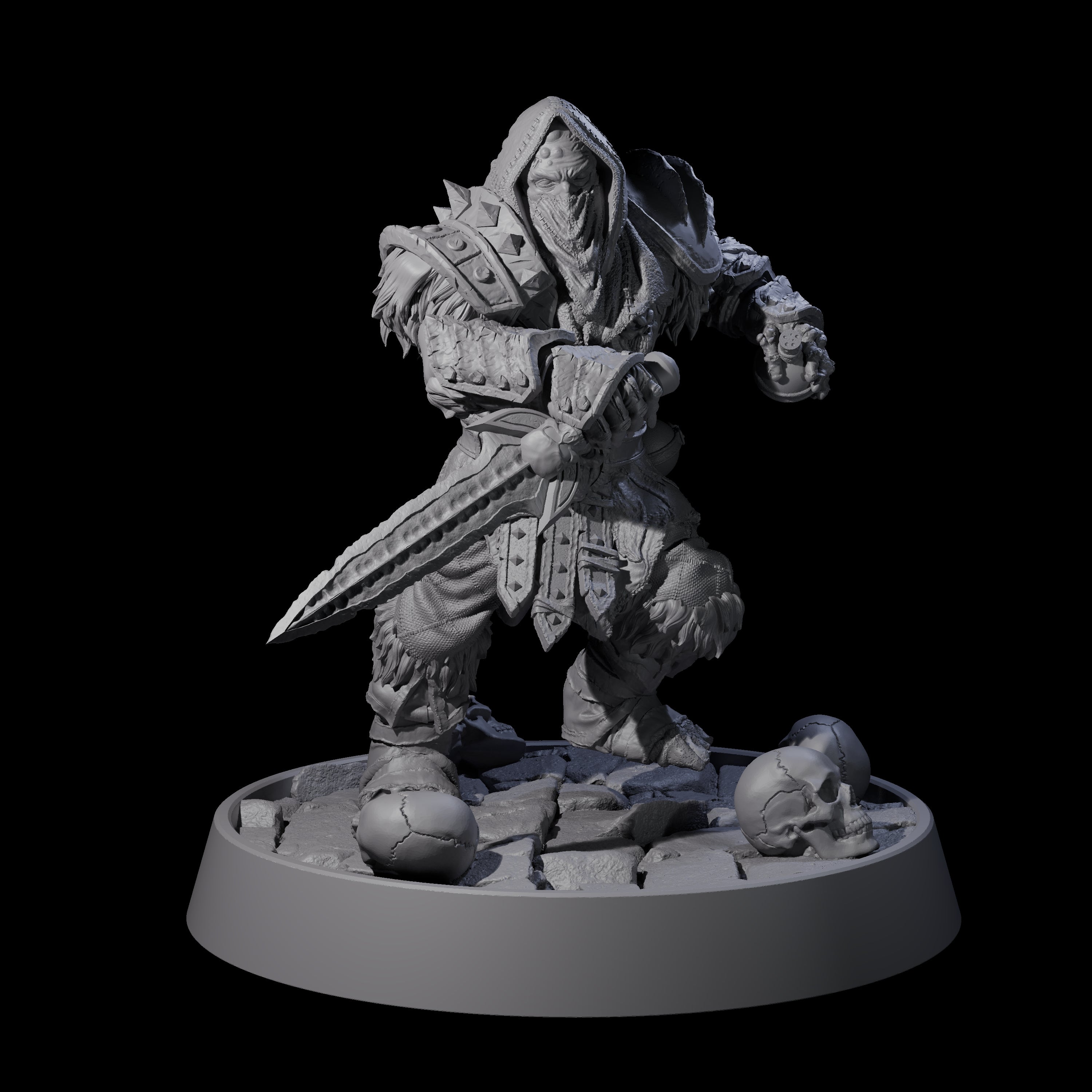 Horrible Undead Horde F Miniature for Dungeons and Dragons, Pathfinder or other TTRPGs