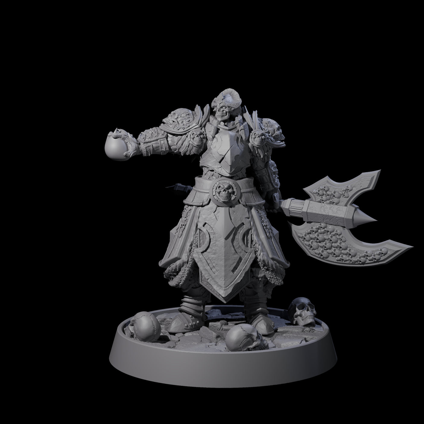 Horrible Undead Horde H Miniature for Dungeons and Dragons, Pathfinder or other TTRPGs