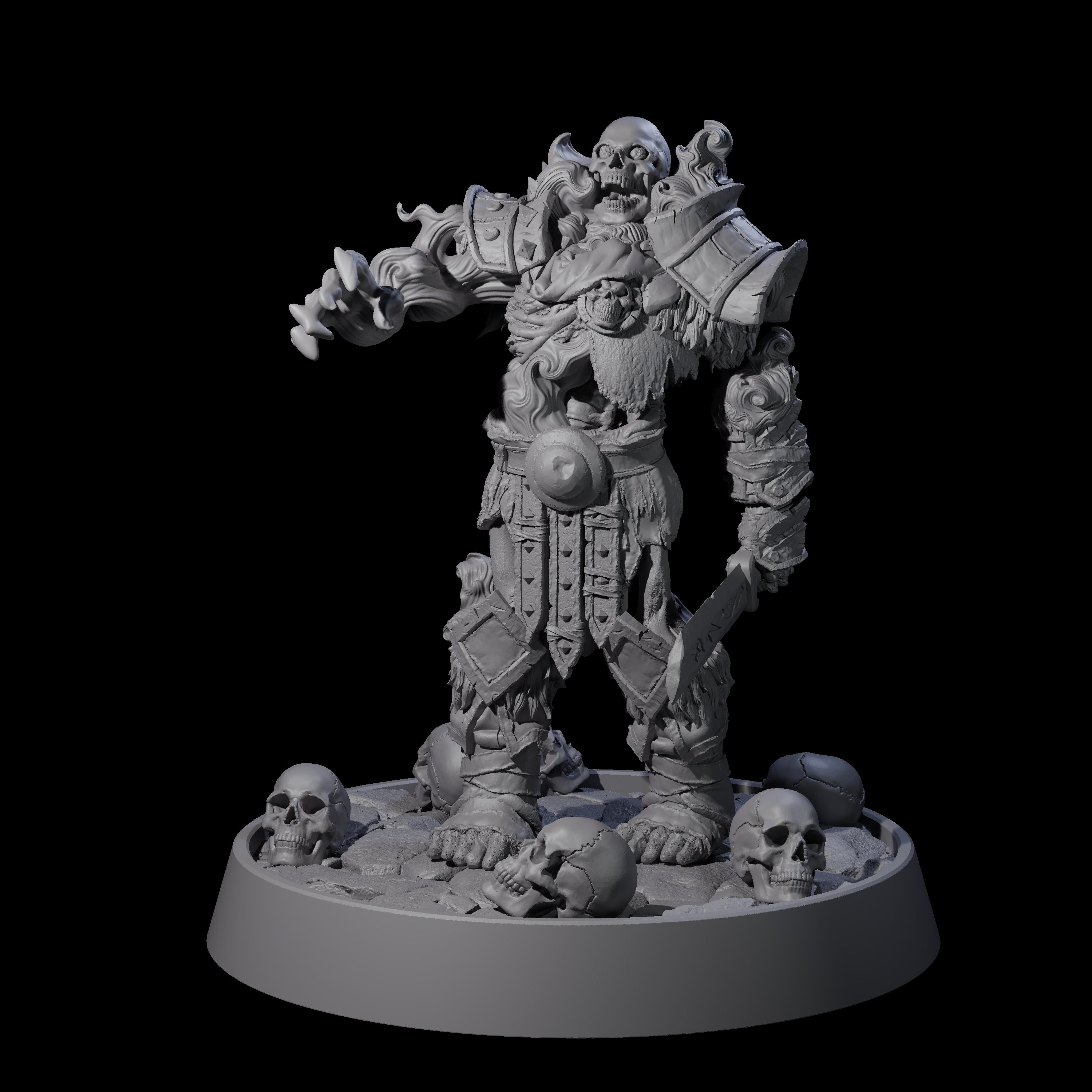 Horrible Undead Horde K Miniature for Dungeons and Dragons, Pathfinder or other TTRPGs