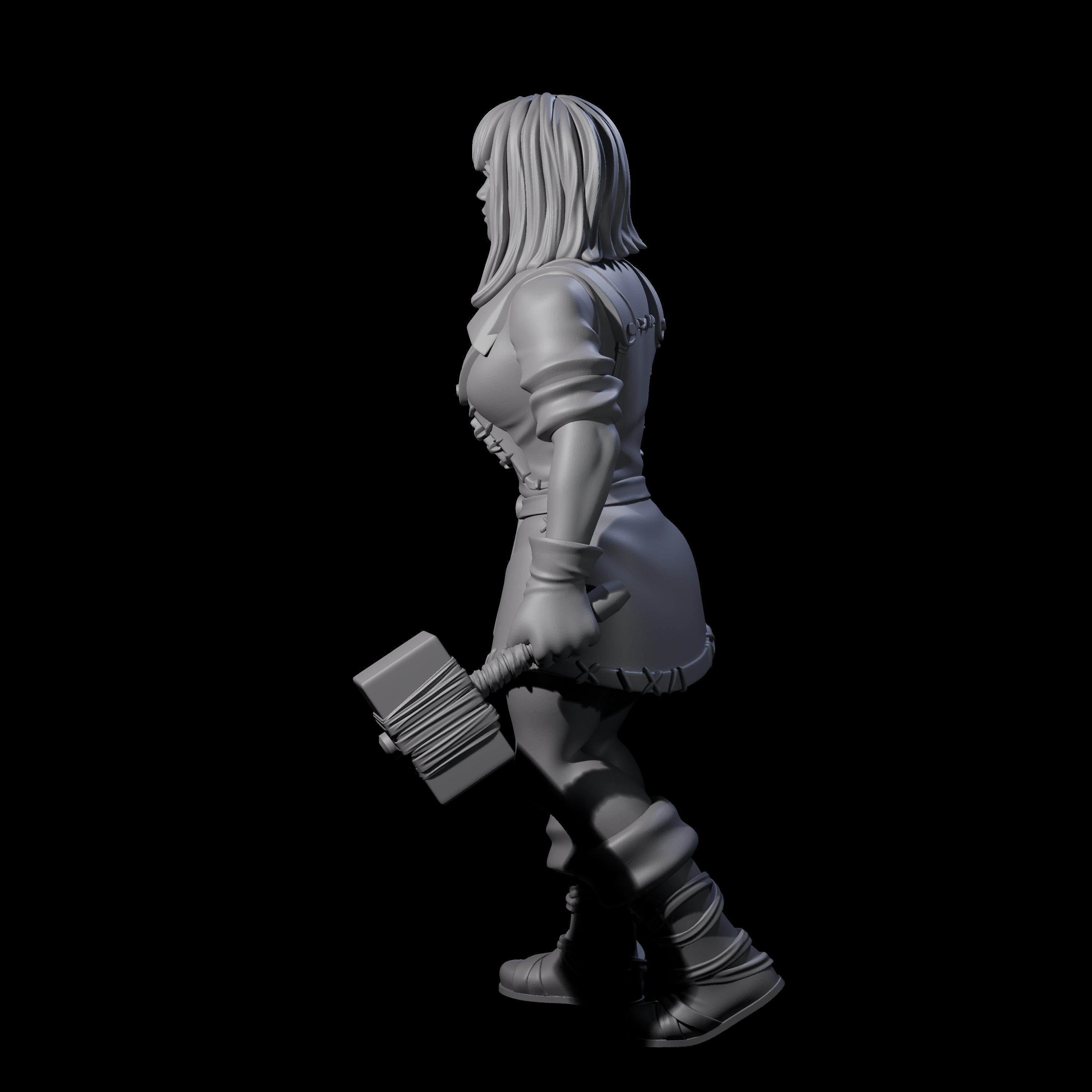 Horse Shoe Blacksmith Miniature for Dungeons and Dragons, Pathfinder or other TTRPGs