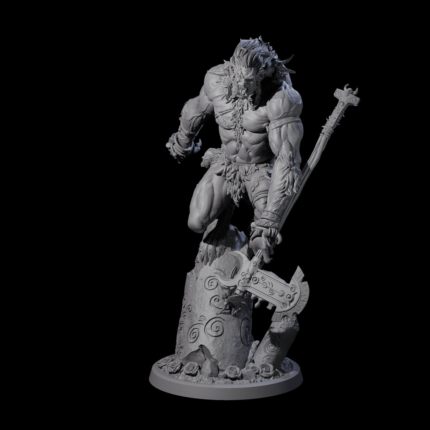 Howling Lycan A Miniature for Dungeons and Dragons, Pathfinder or other TTRPGs