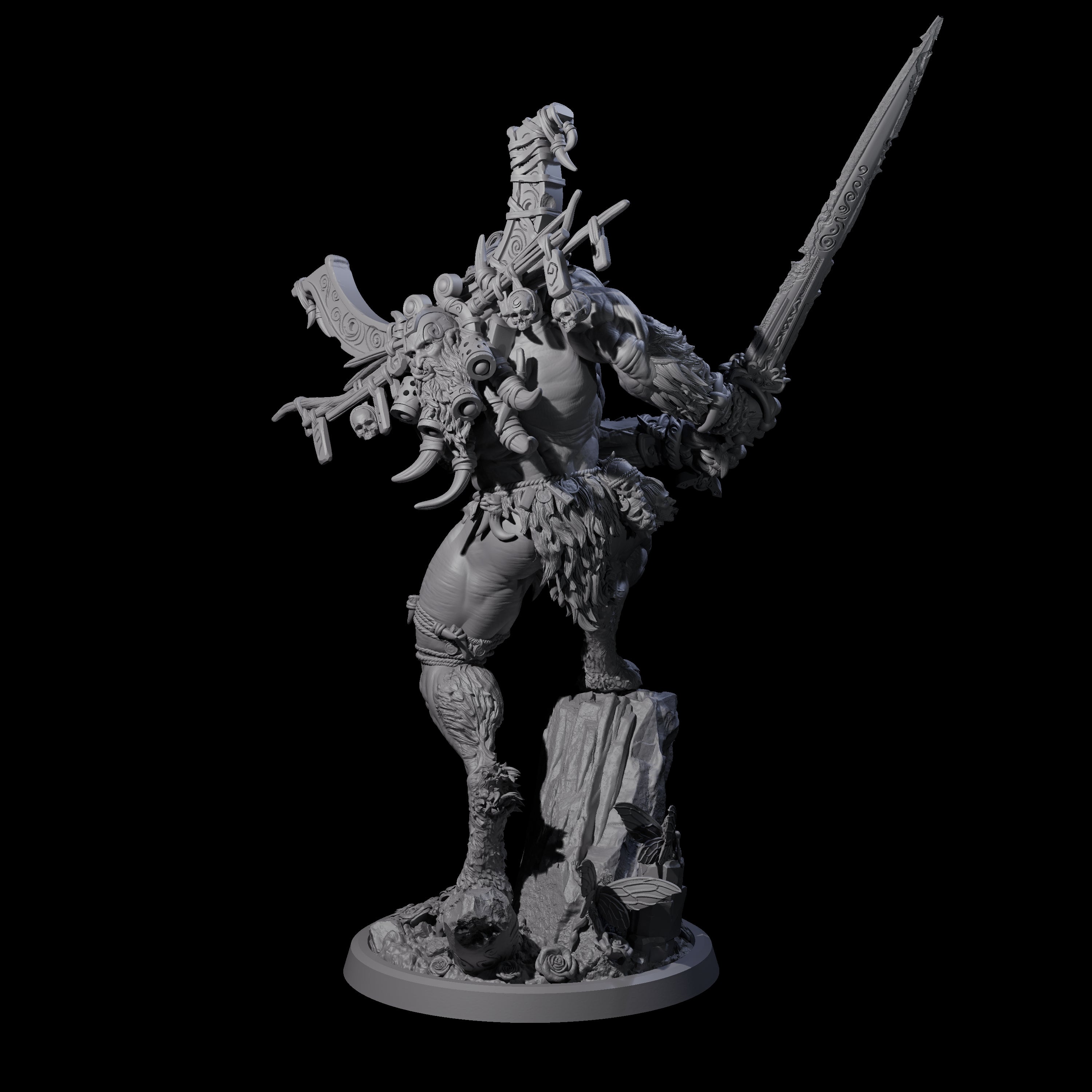 Howling Lycan C Miniature for Dungeons and Dragons, Pathfinder or other TTRPGs