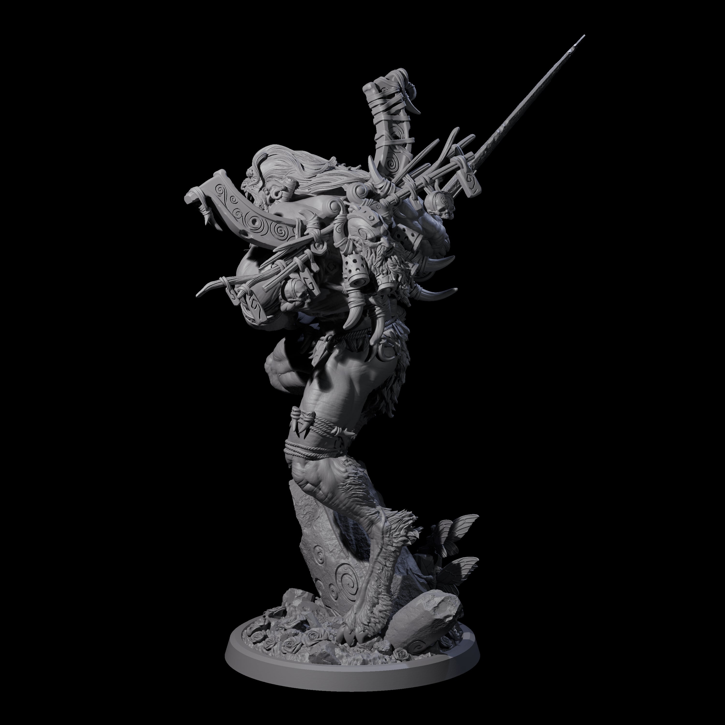 Howling Lycan C Miniature for Dungeons and Dragons, Pathfinder or other TTRPGs