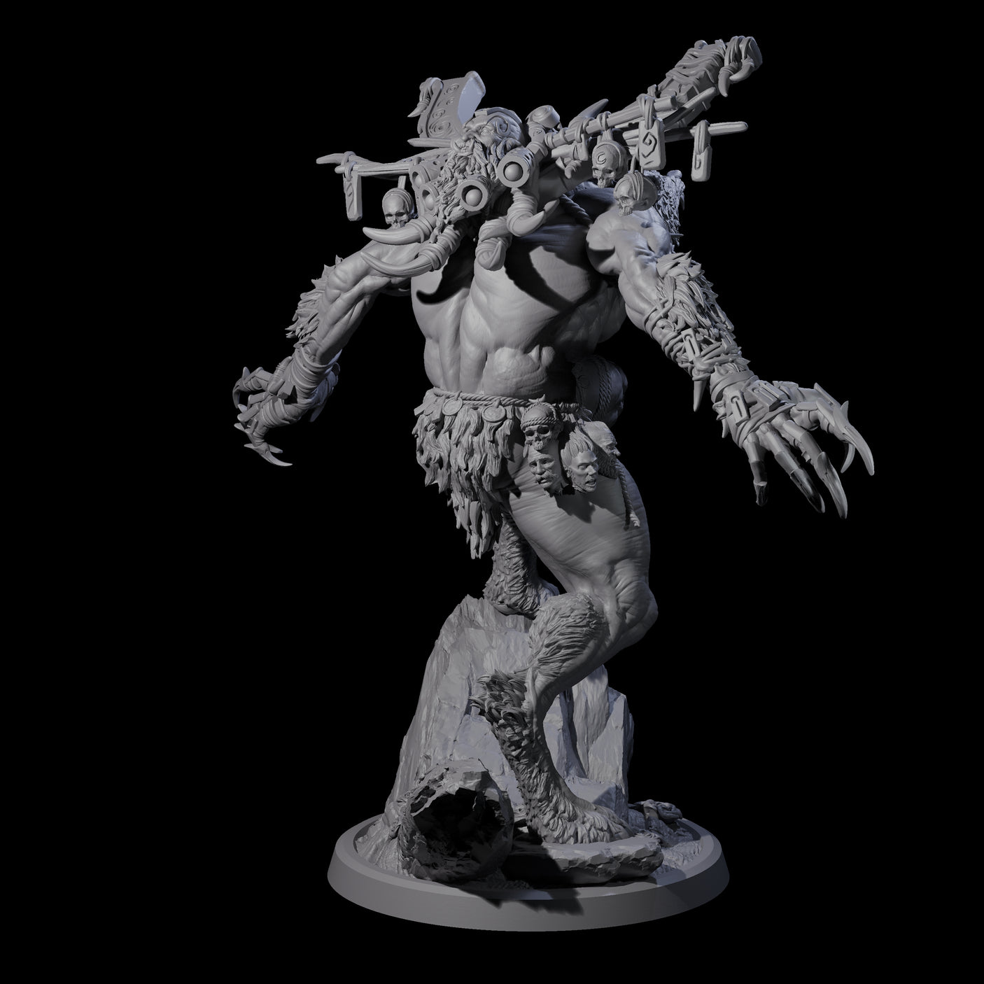 Howling Lycan D Miniature for Dungeons and Dragons, Pathfinder or other TTRPGs