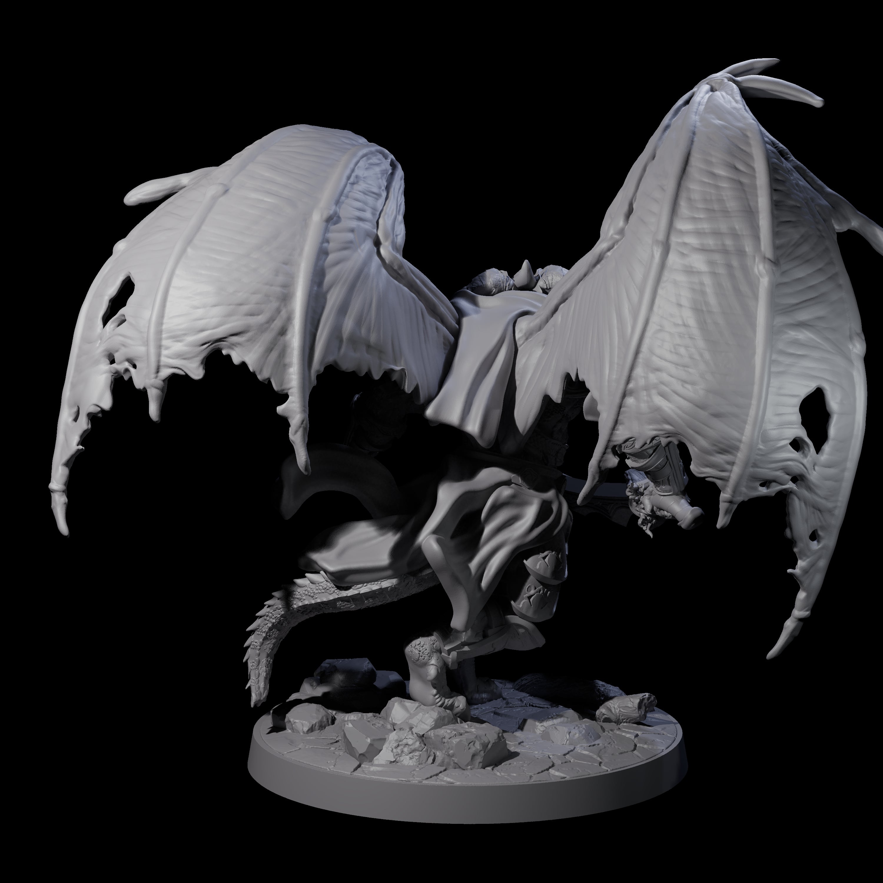 Huge Dragonborn Executor Miniature for Dungeons and Dragons, Pathfinder or other TTRPGs