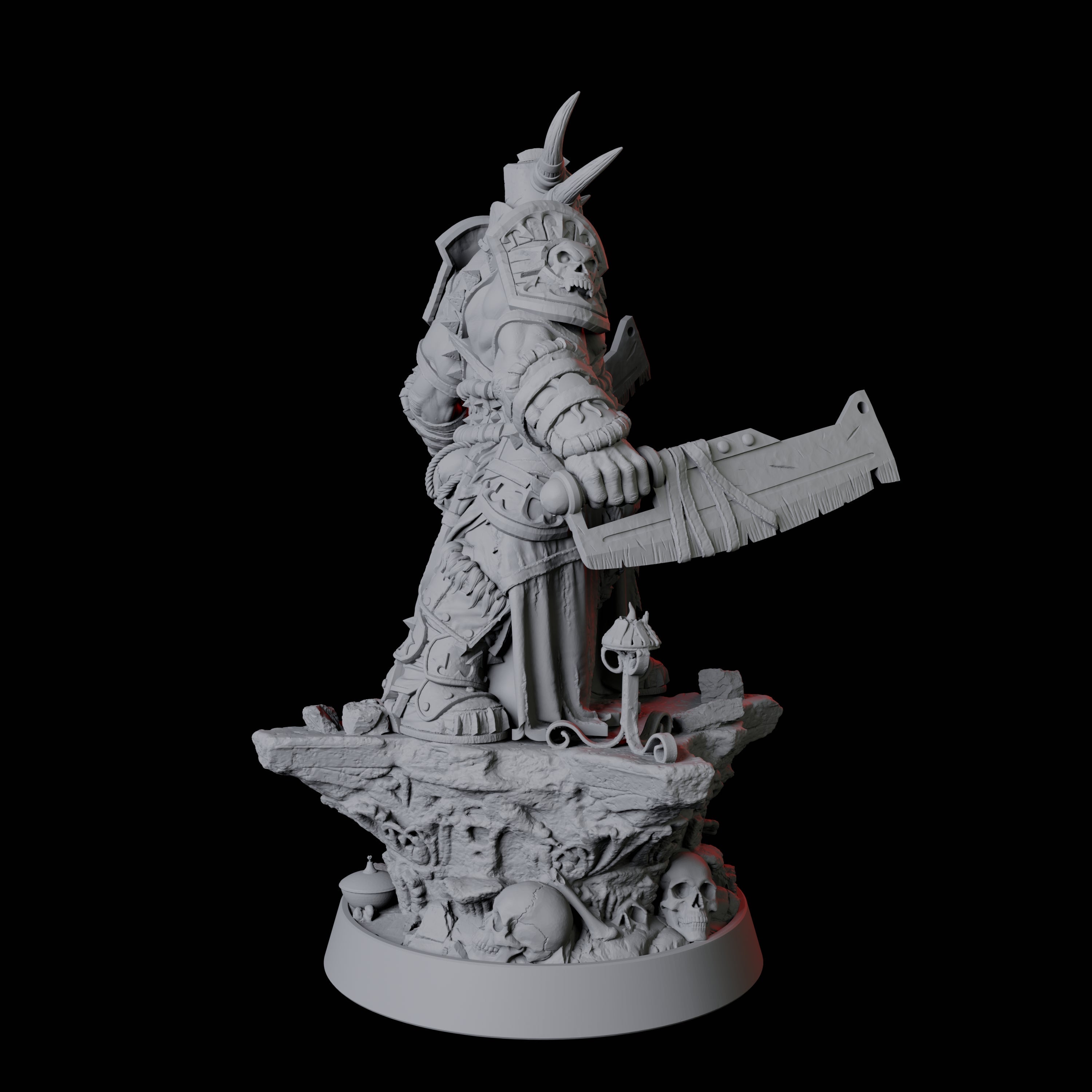 Hulking Armoured Warrior Miniature for Dungeons and Dragons