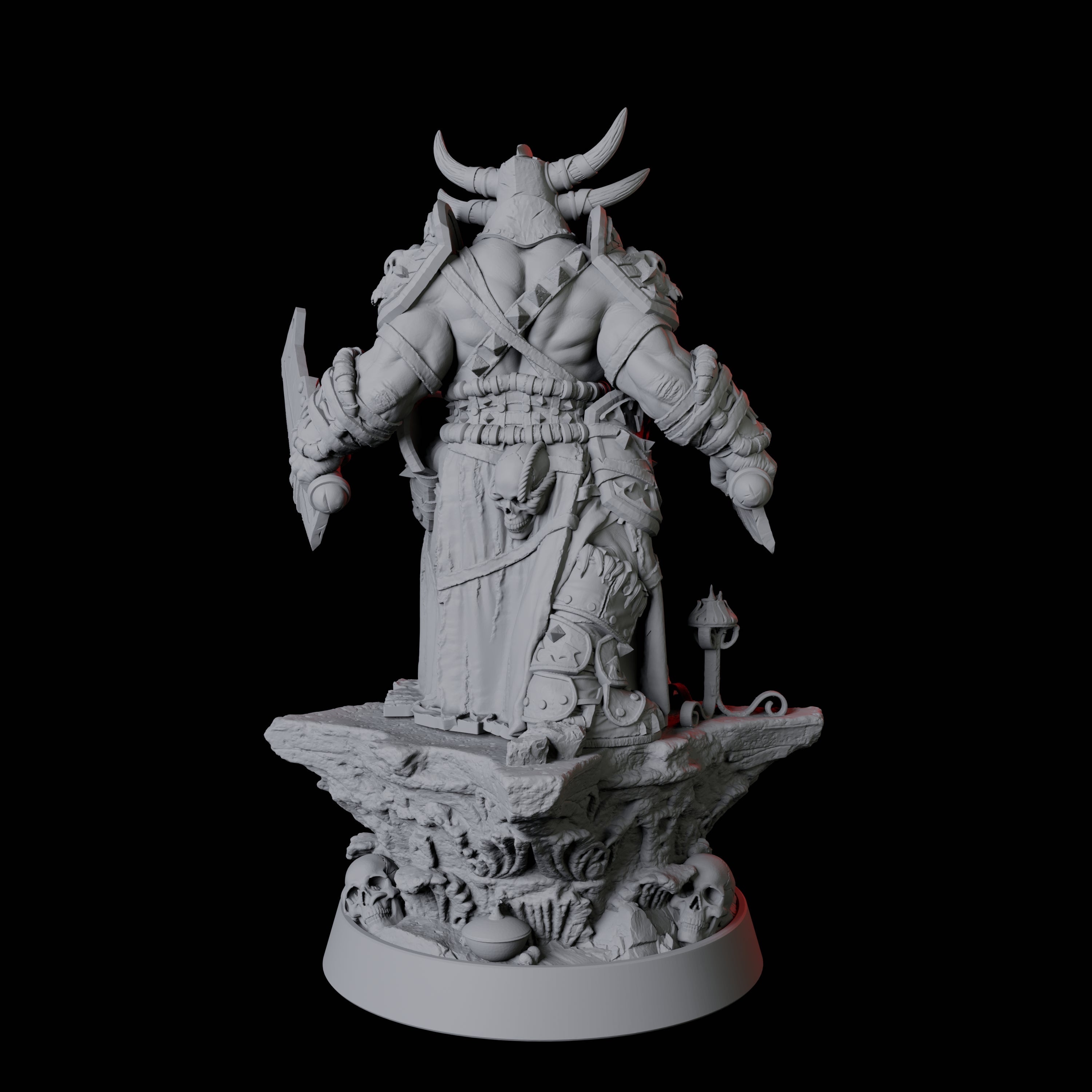 Hulking Armoured Warrior Miniature for Dungeons and Dragons