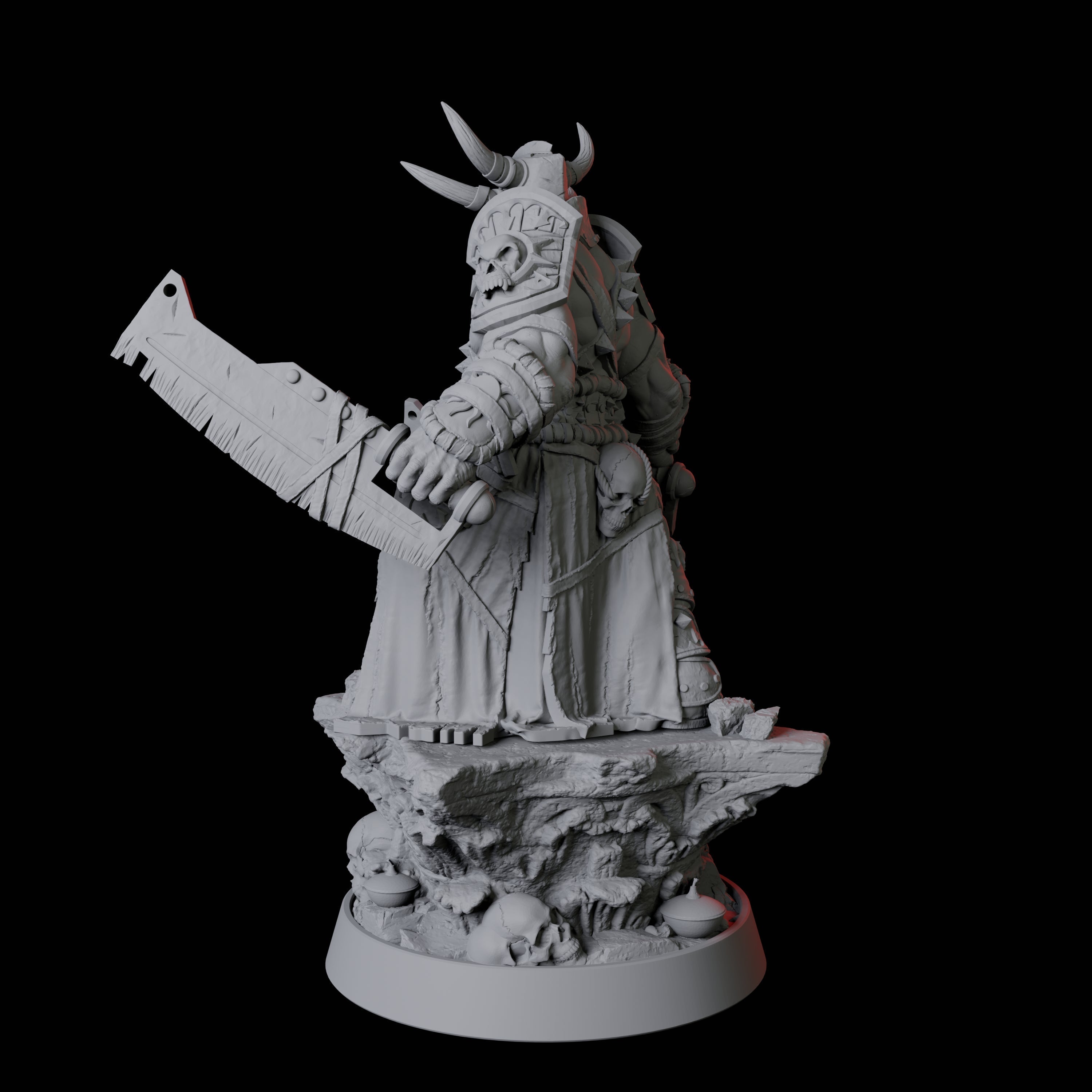 Hulking Armoured Warrior Miniature for Dungeons and Dragons