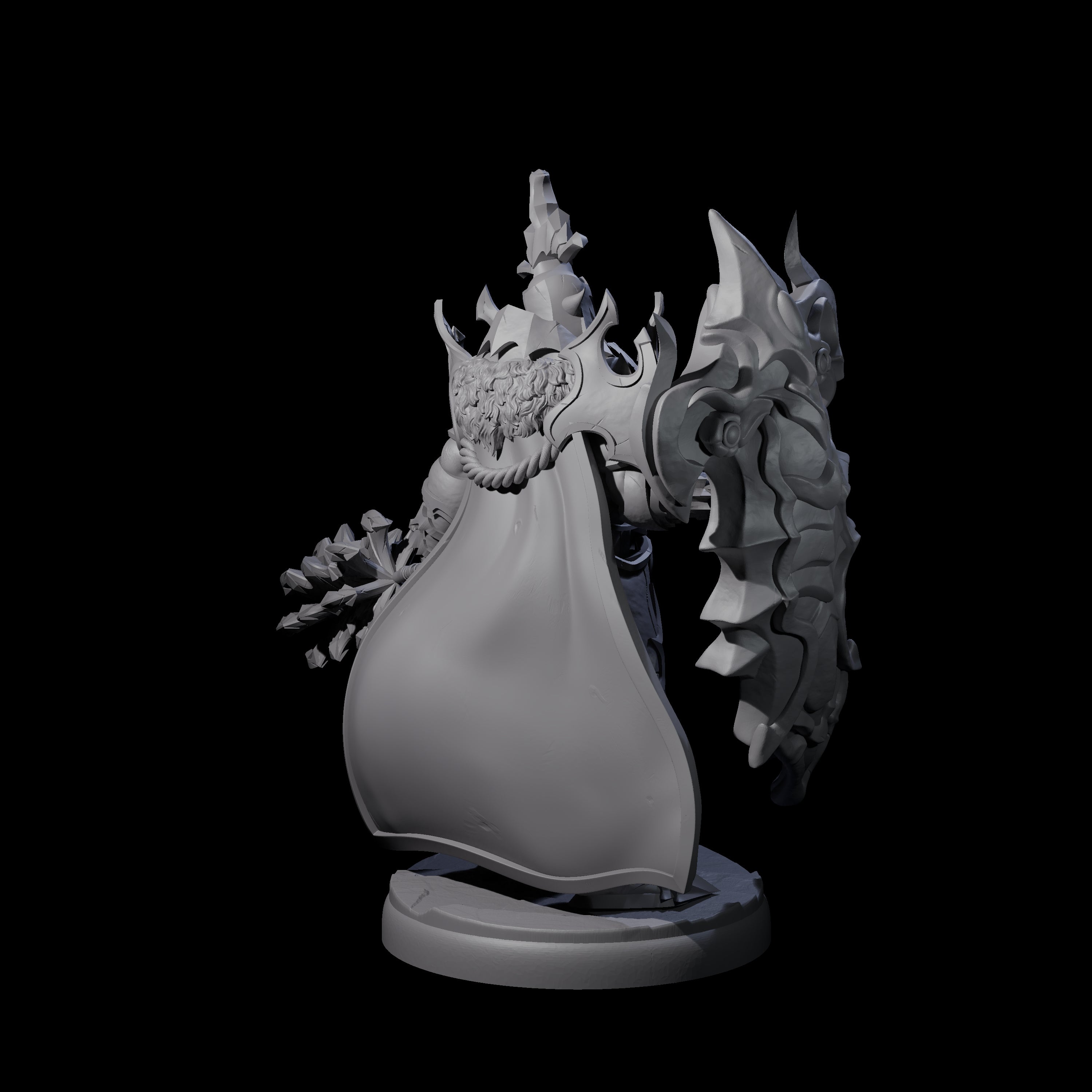 Hulking Dark Elf Sentinel B Miniature for Dungeons and Dragons, Pathfinder or other TTRPGs