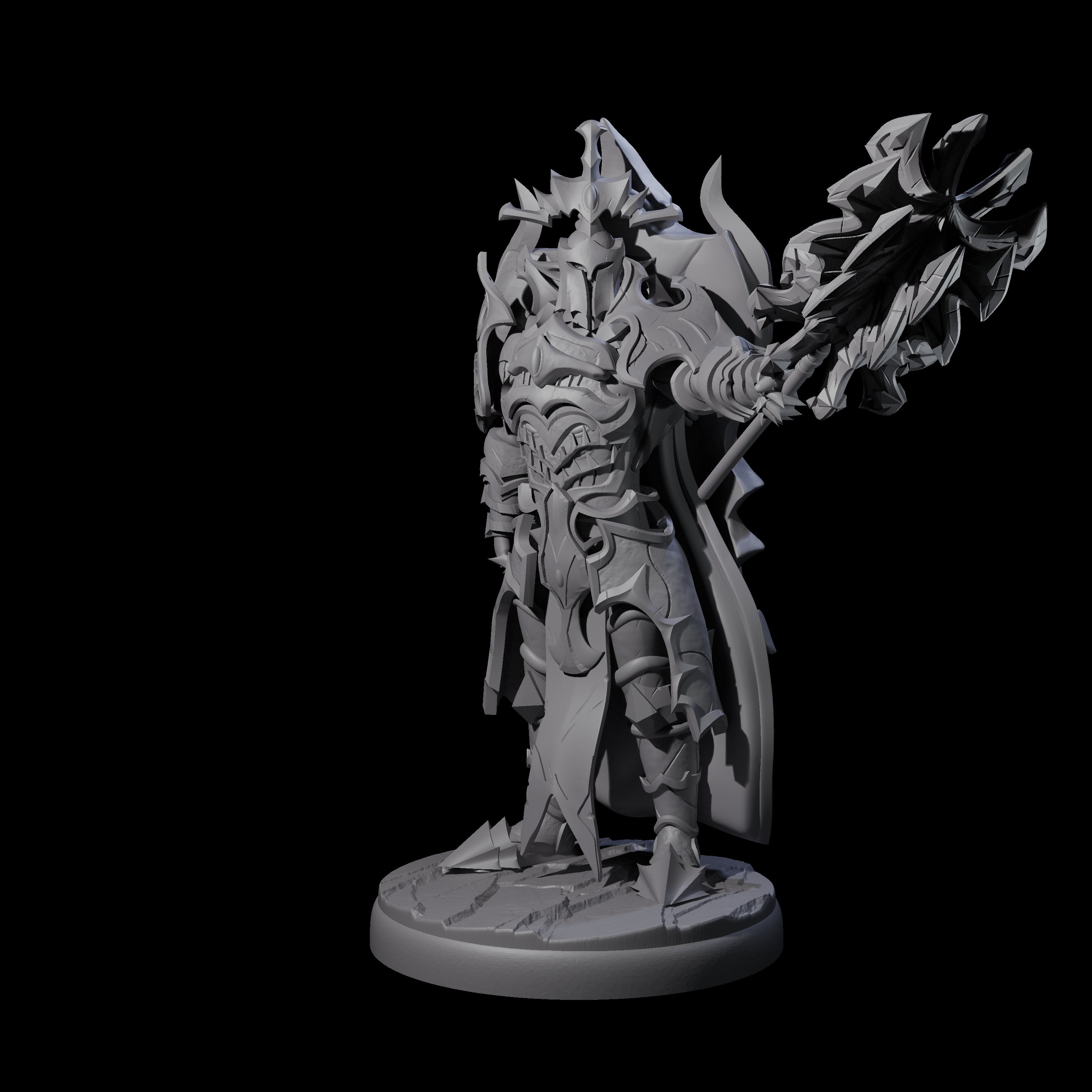 Hulking Dark Elf Sentinel Company Miniature for Dungeons and Dragons, Pathfinder or other TTRPGs