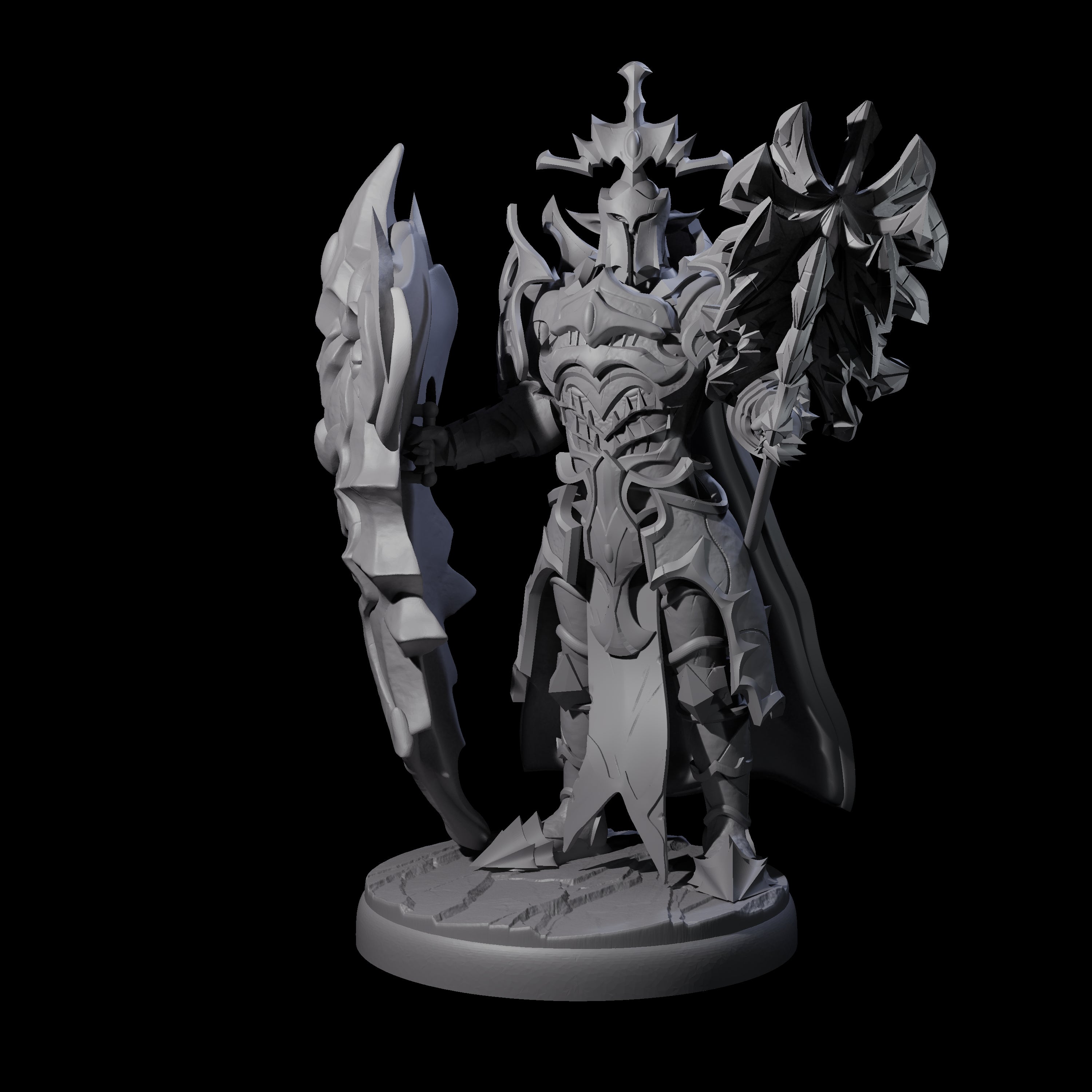 Hulking Dark Elf Sentinel Company Miniature for Dungeons and Dragons, Pathfinder or other TTRPGs