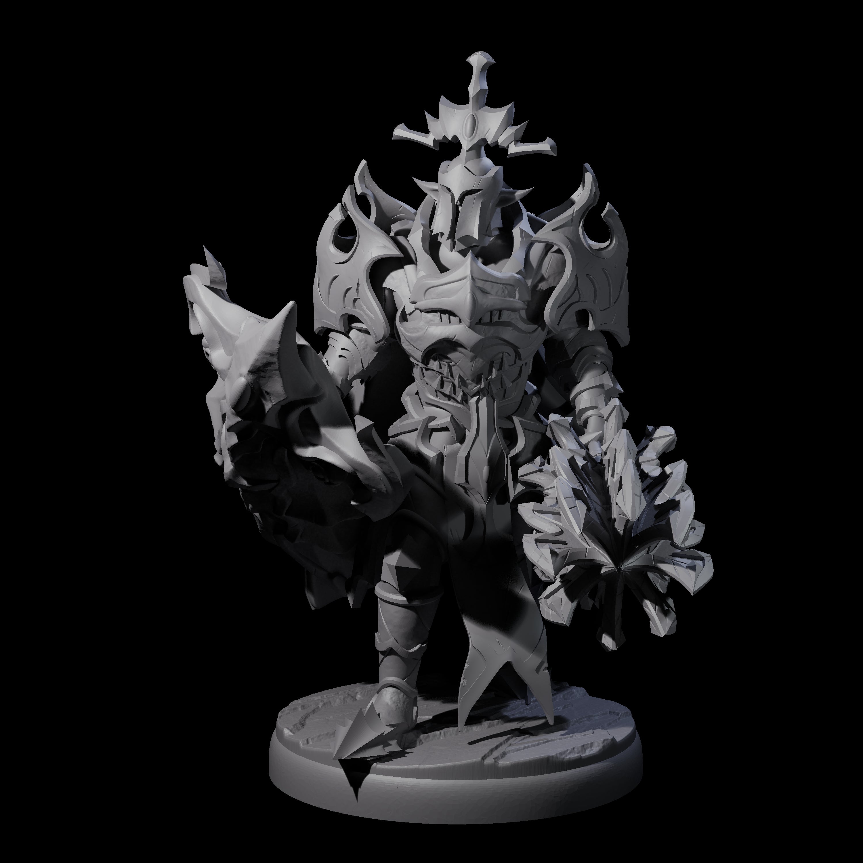 Hulking Dark Elf Sentinel D Miniature for Dungeons and Dragons, Pathfinder or other TTRPGs