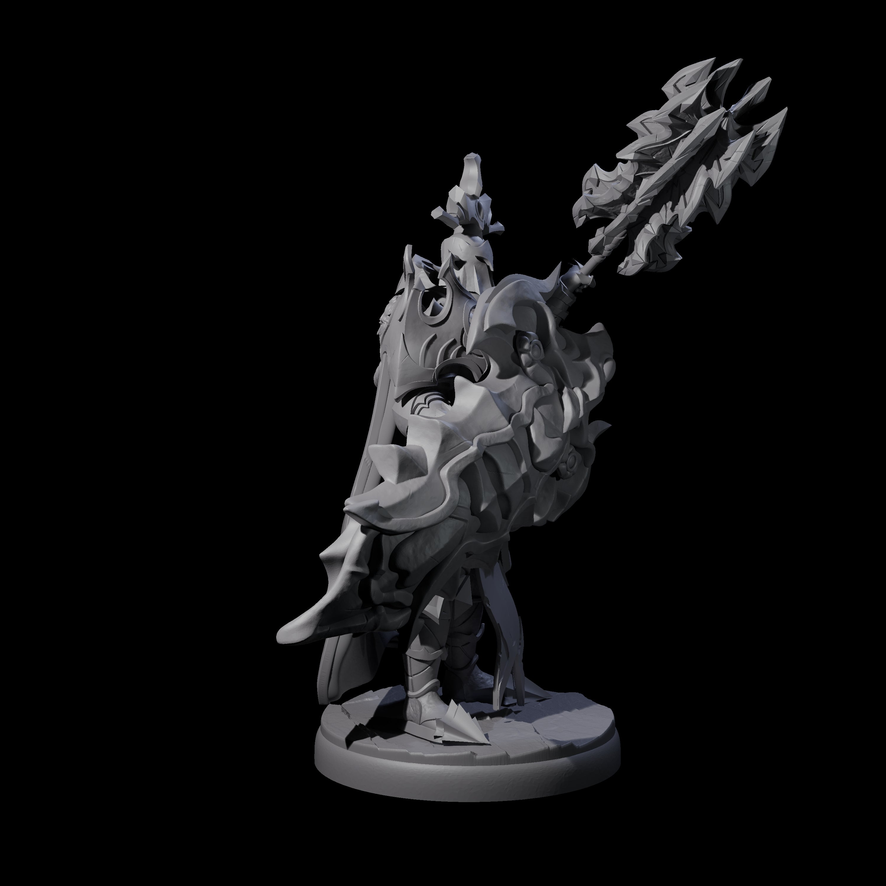 Hulking Dark Elf Sentinel G Miniature for Dungeons and Dragons, Pathfinder or other TTRPGs