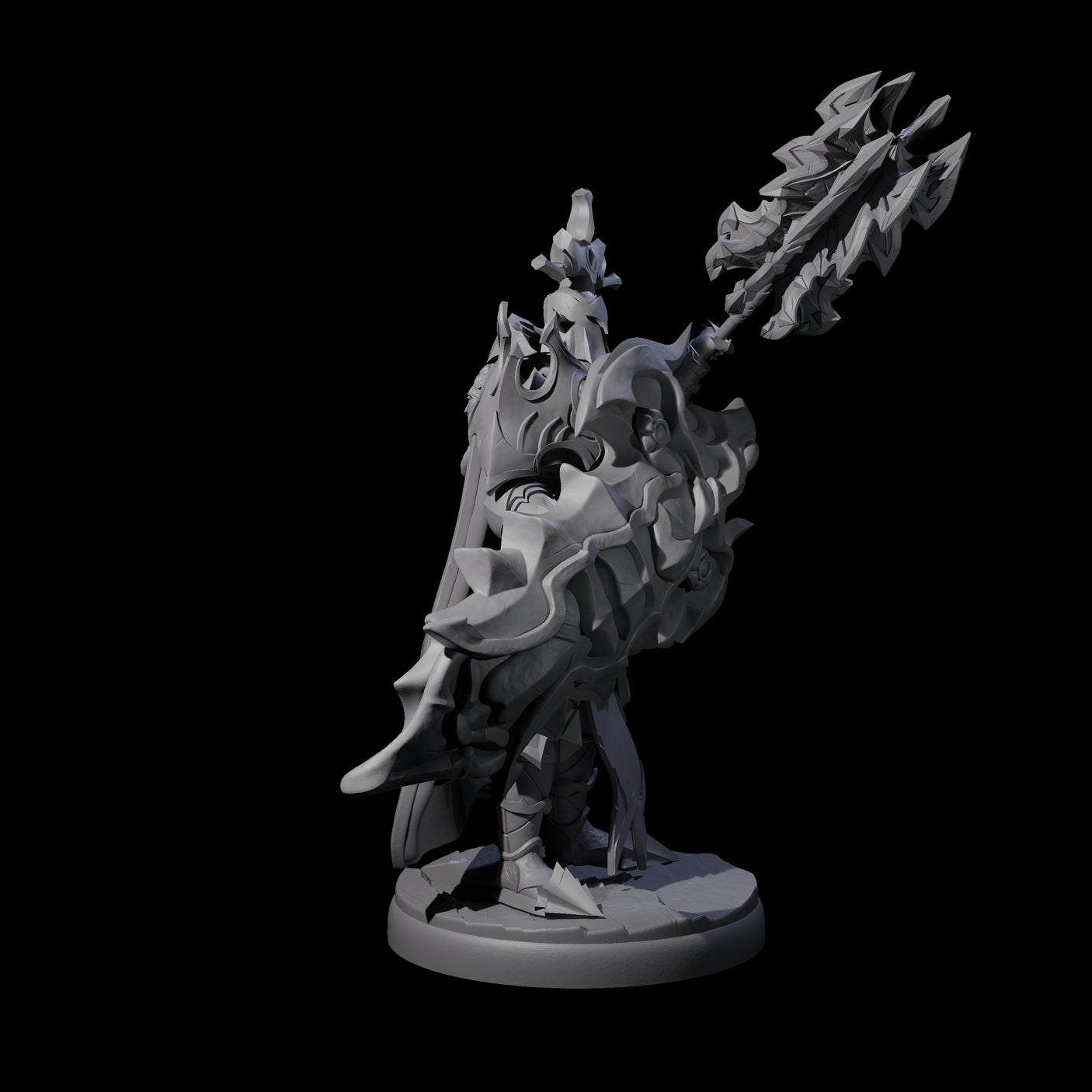 Hulking Dark Elf Sentinel G Miniature for Dungeons and Dragons, Pathfinder or other TTRPGs