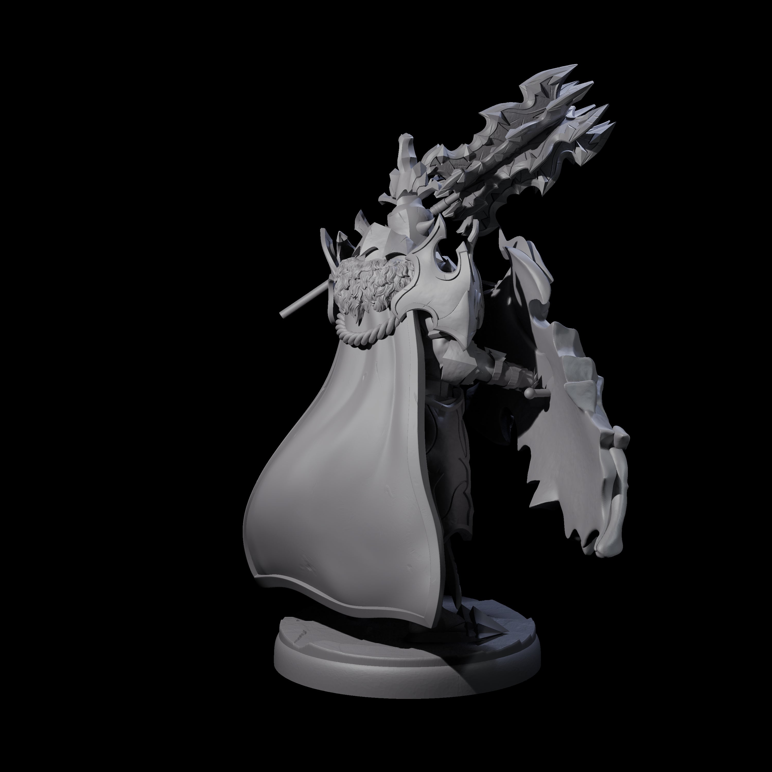 Hulking Dark Elf Sentinel G Miniature for Dungeons and Dragons, Pathfinder or other TTRPGs