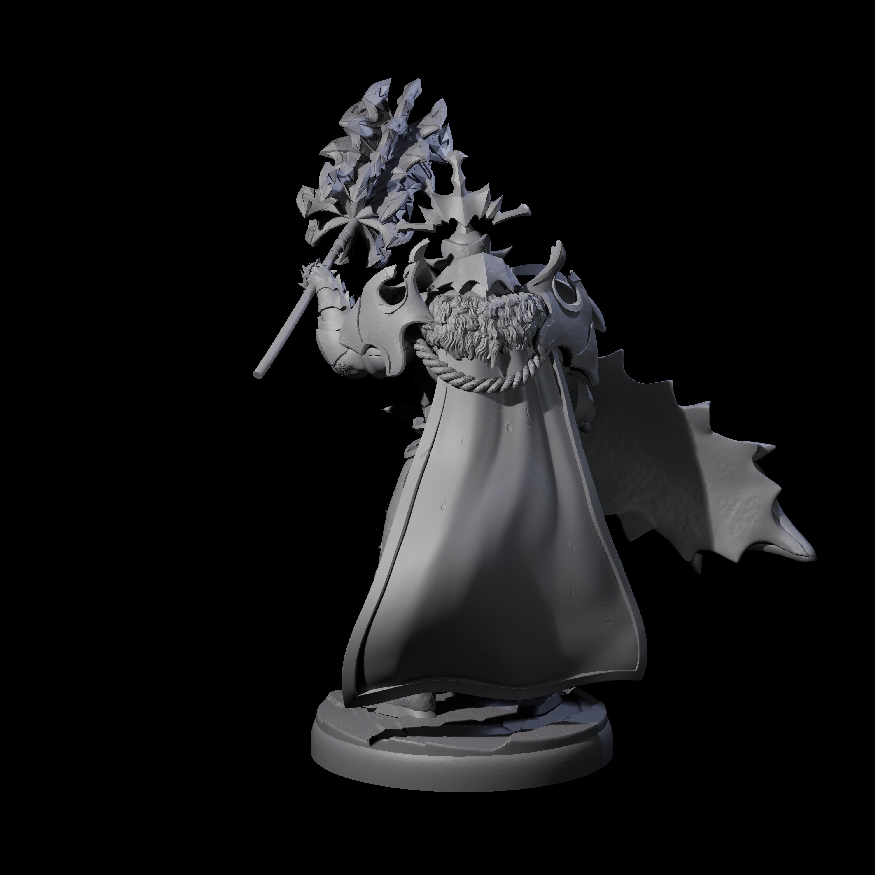 Hulking Dark Elf Sentinel G Miniature for Dungeons and Dragons, Pathfinder or other TTRPGs
