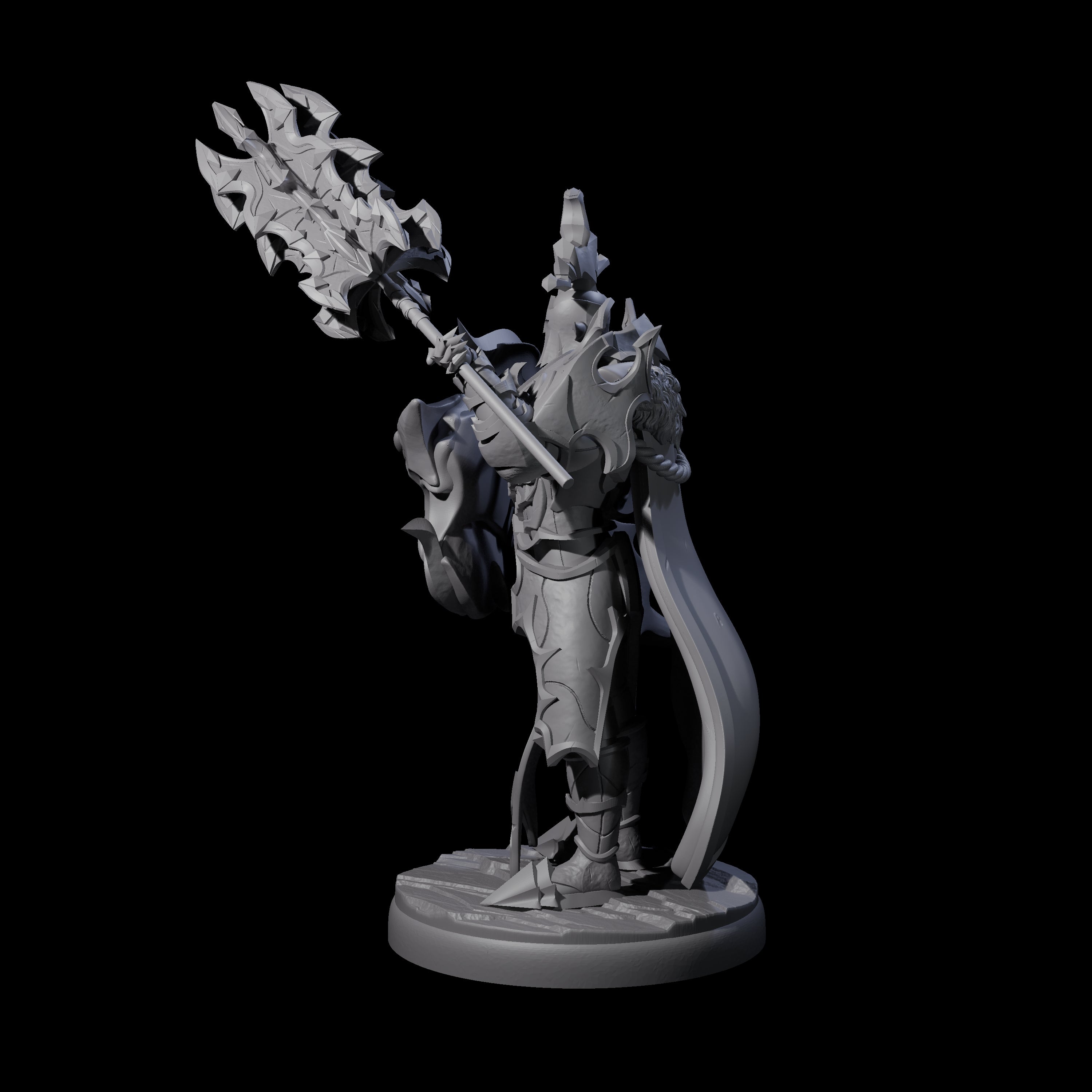 Hulking Dark Elf Sentinel G Miniature for Dungeons and Dragons, Pathfinder or other TTRPGs