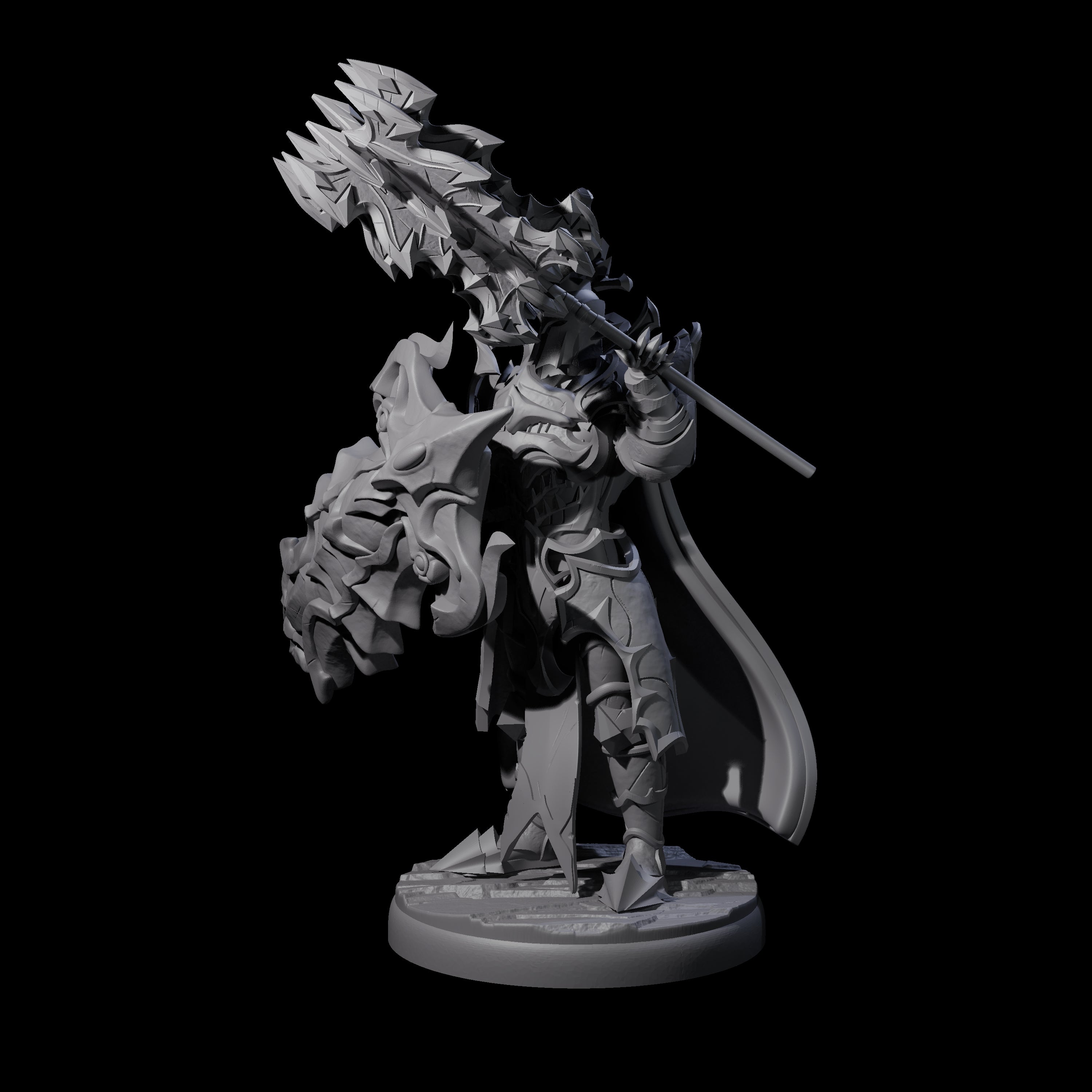 Hulking Dark Elf Sentinel G Miniature for Dungeons and Dragons, Pathfinder or other TTRPGs