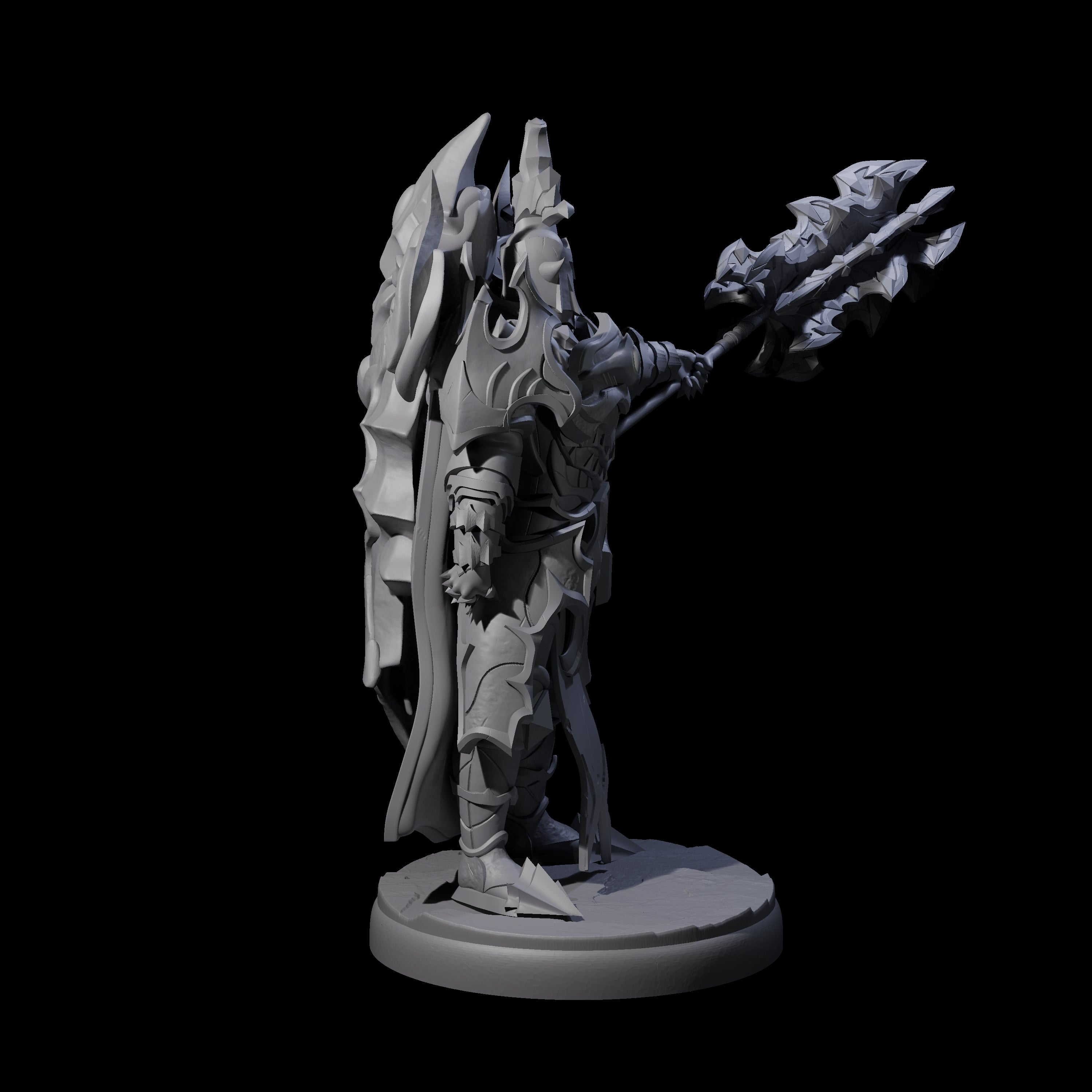 Hulking Dark Elf Sentinel J Miniature for Dungeons and Dragons, Pathfinder or other TTRPGs