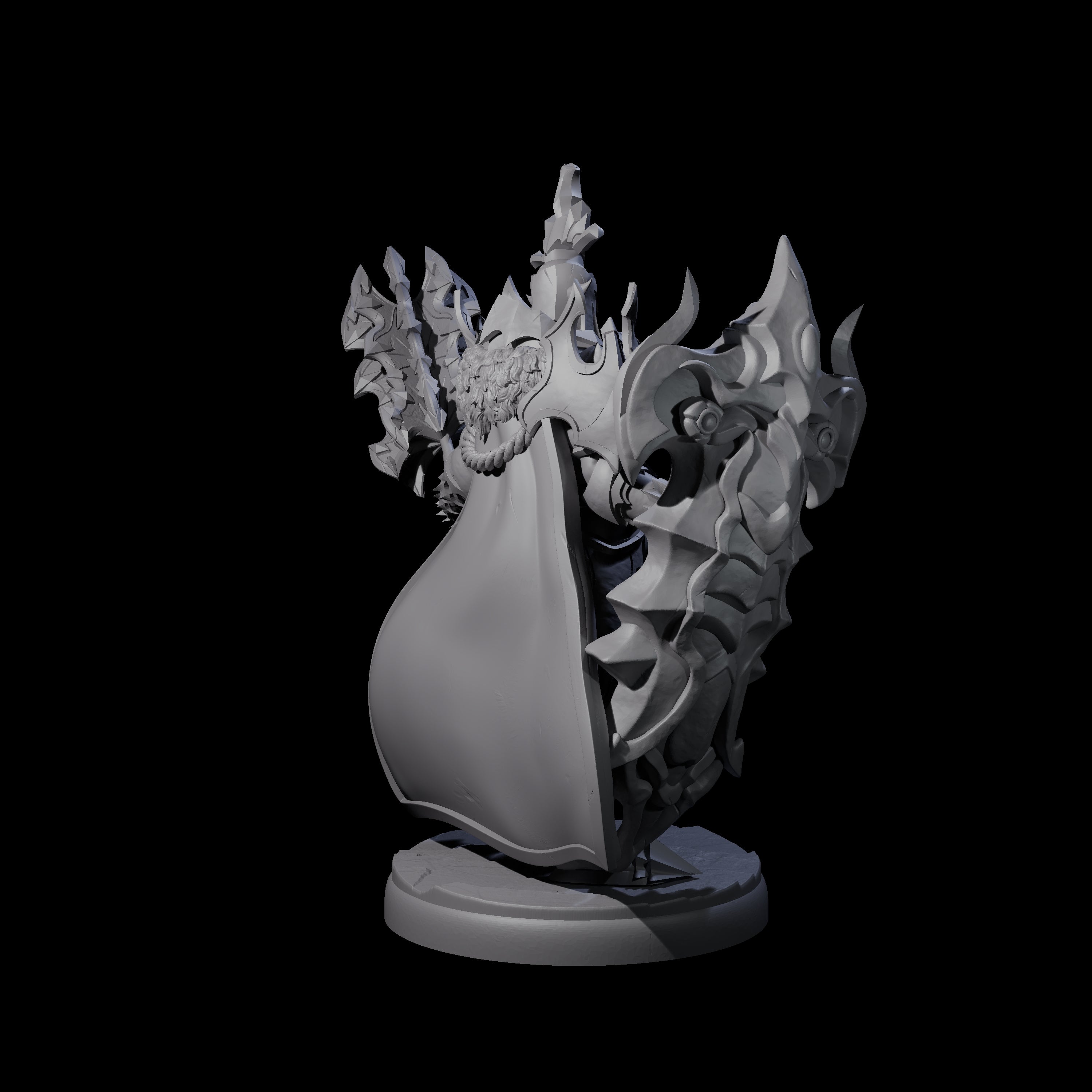 Hulking Dark Elf Sentinel L Miniature for Dungeons and Dragons, Pathfinder or other TTRPGs