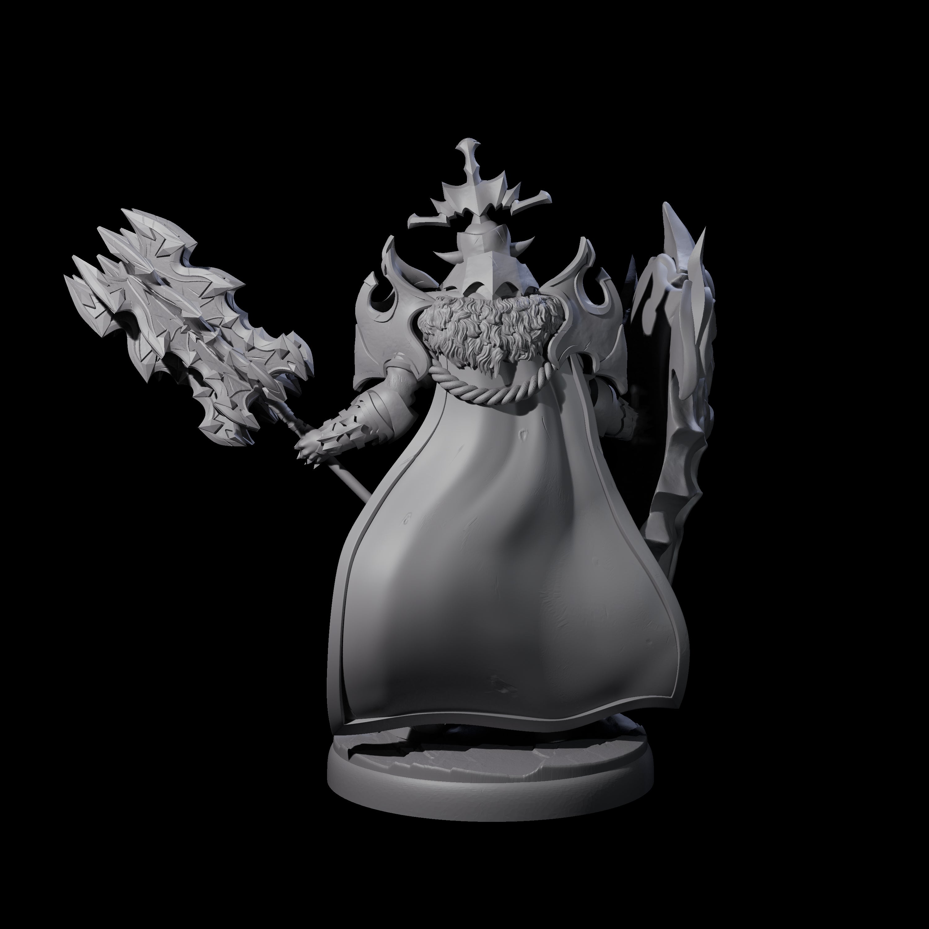 Hulking Dark Elf Sentinel L Miniature for Dungeons and Dragons, Pathfinder or other TTRPGs