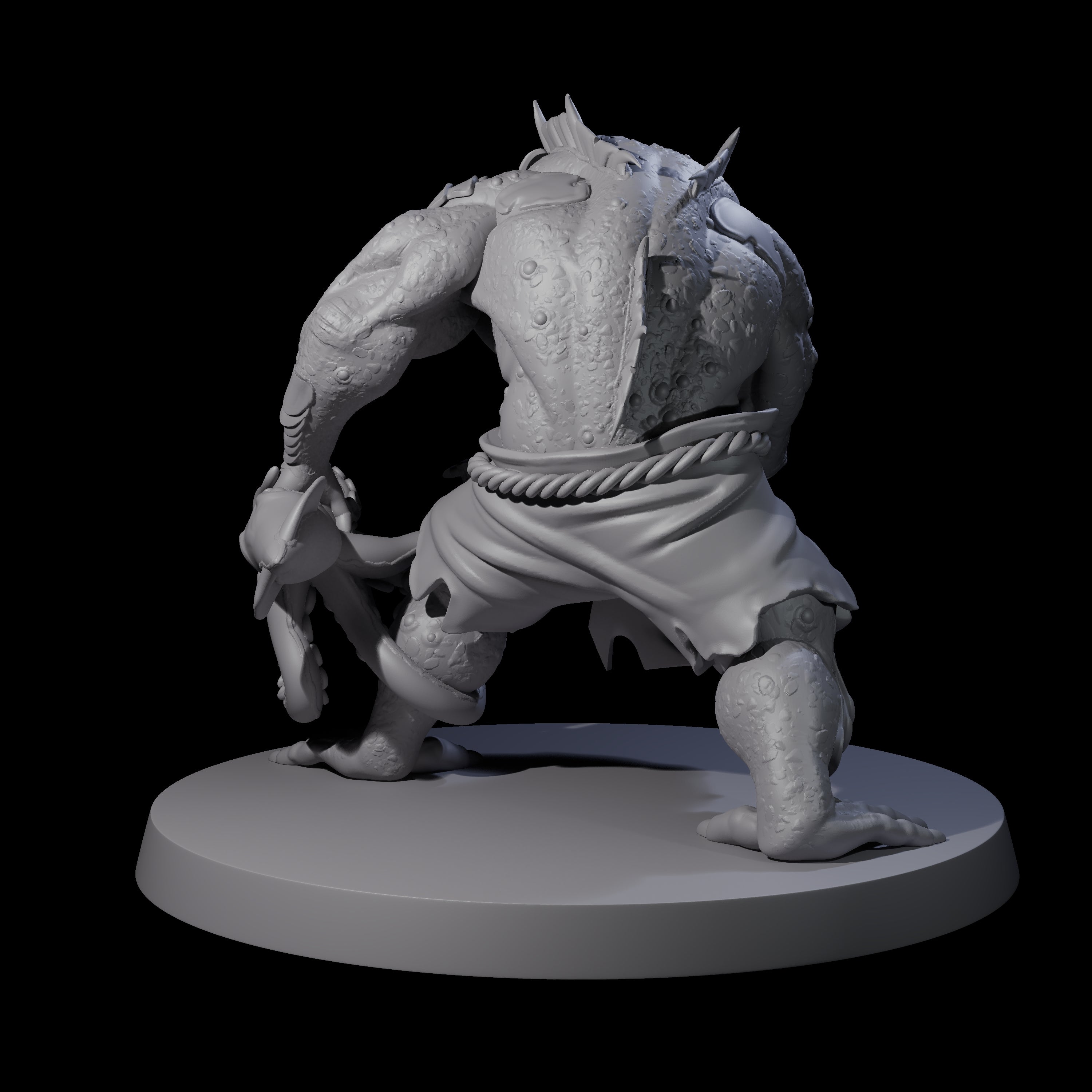 Hulking Deep One Miniature for Dungeons and Dragons, Pathfinder or other TTRPGs