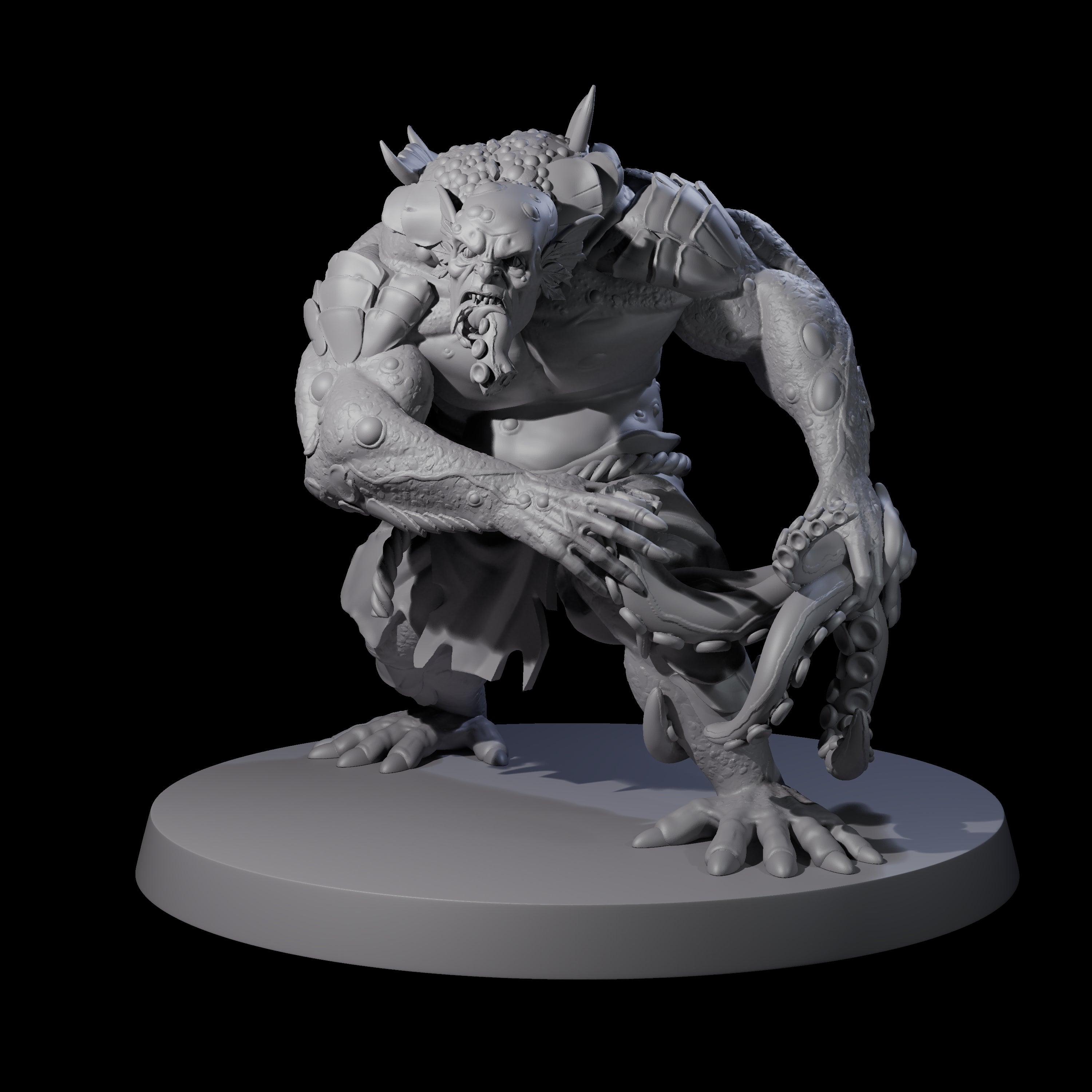 Hulking Deep One Miniature for Dungeons and Dragons, Pathfinder or other TTRPGs