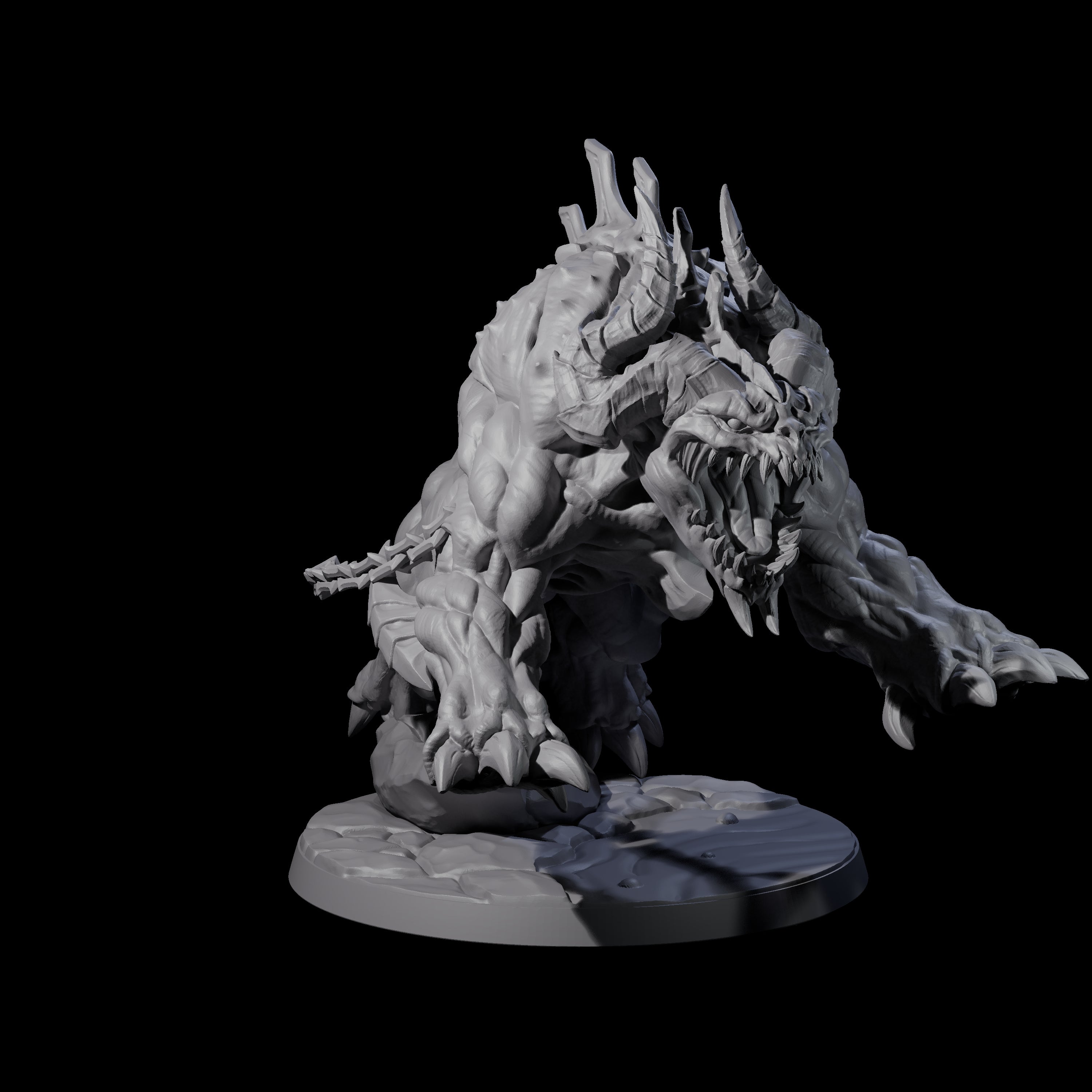Hulking Hellhound A Miniature for Dungeons and Dragons, Pathfinder or other TTRPGs