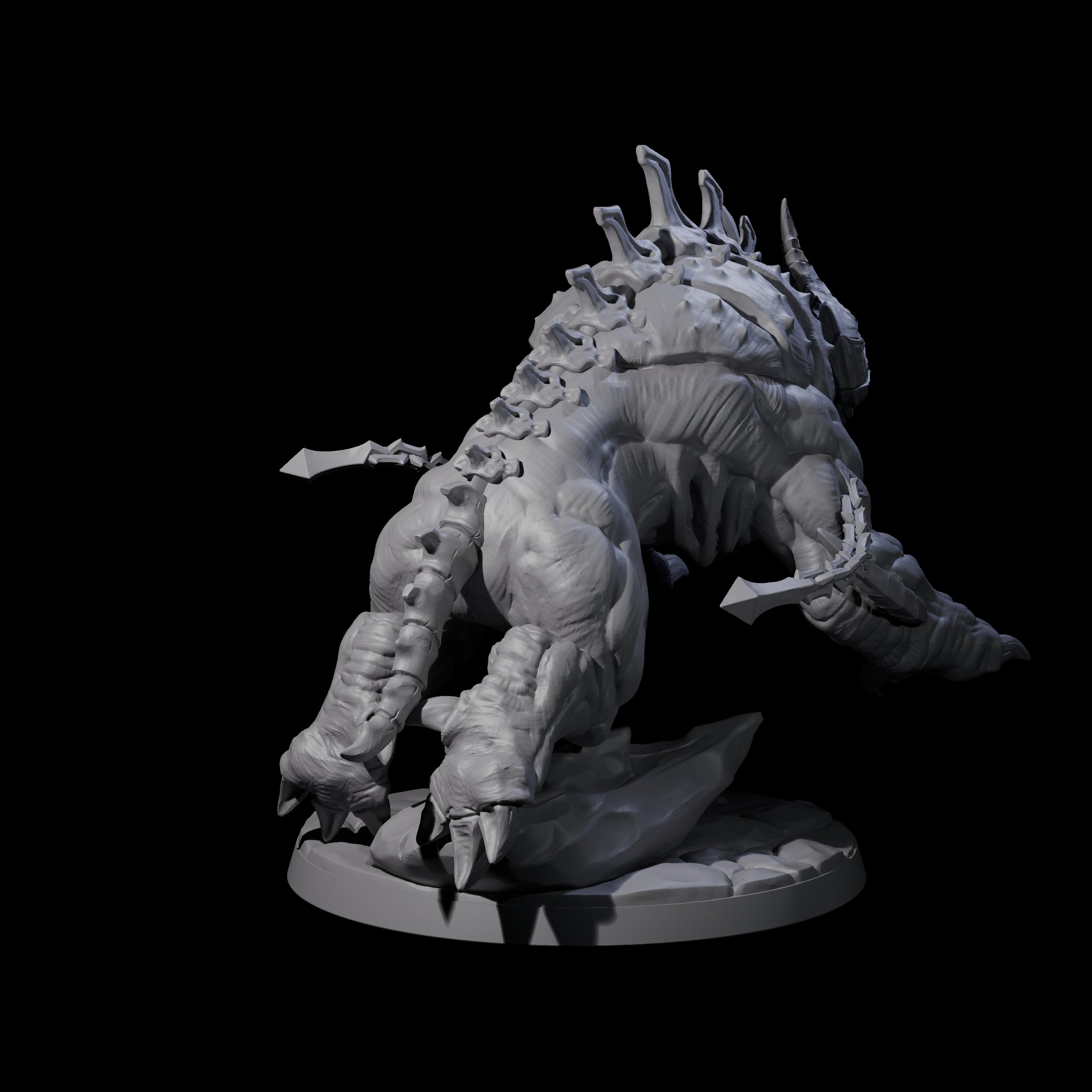 Hulking Hellhound A Miniature for Dungeons and Dragons, Pathfinder or other TTRPGs