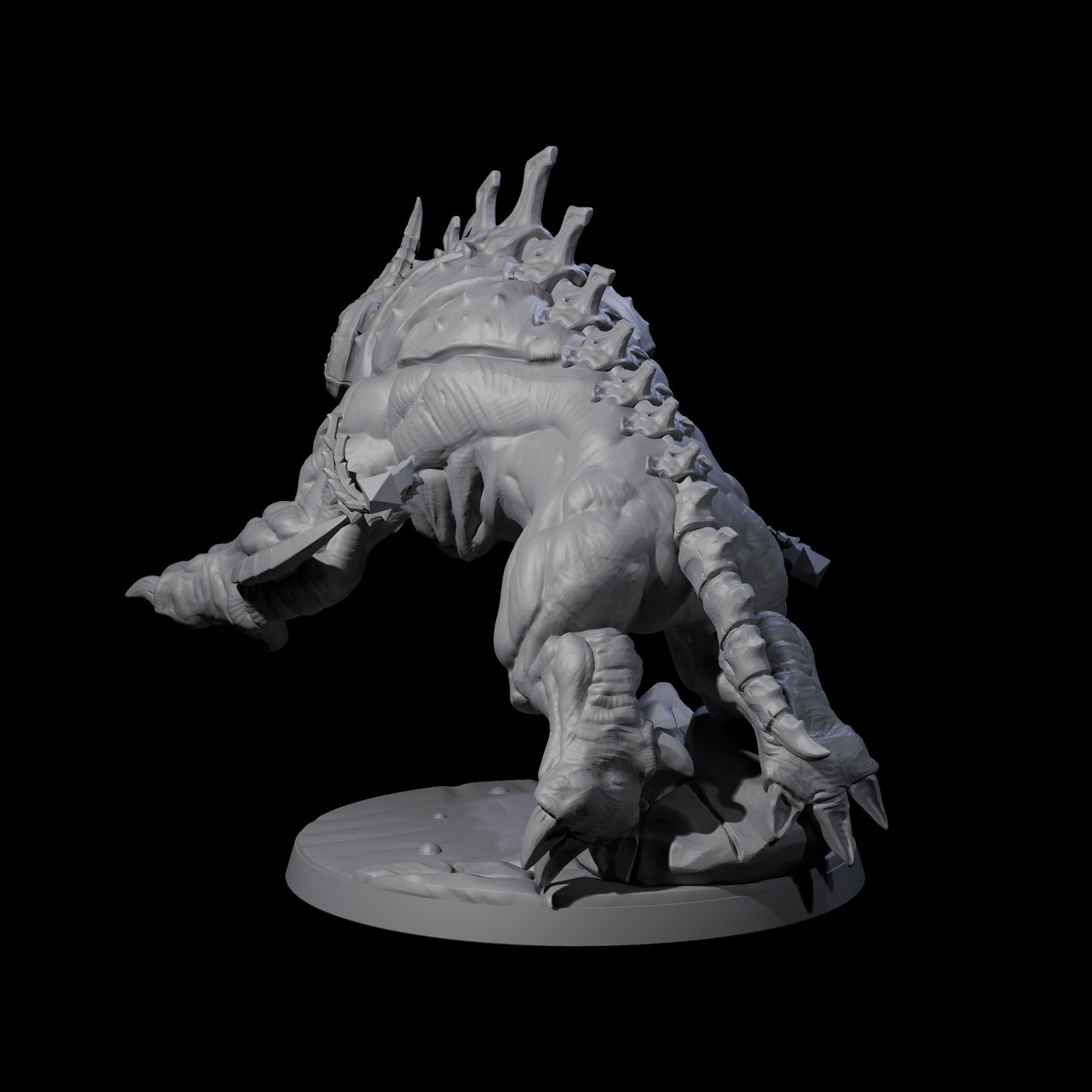 Hulking Hellhound A Miniature for Dungeons and Dragons, Pathfinder or other TTRPGs