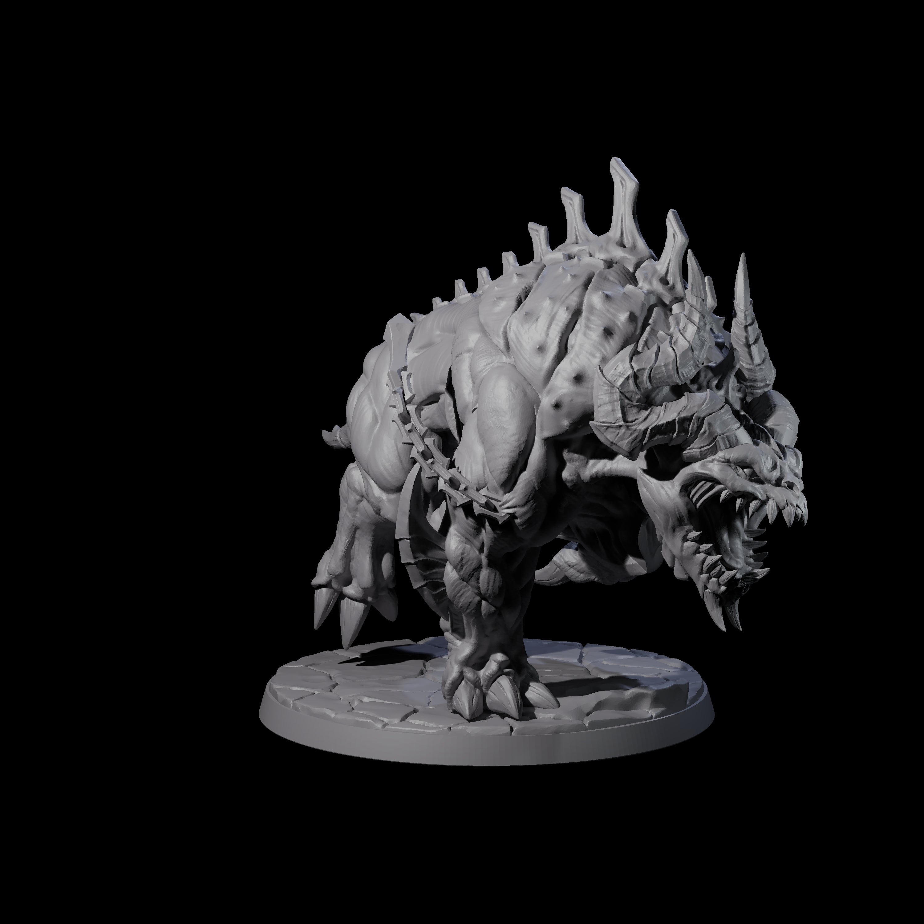 Hulking Hellhound B Miniature for Dungeons and Dragons, Pathfinder or other TTRPGs