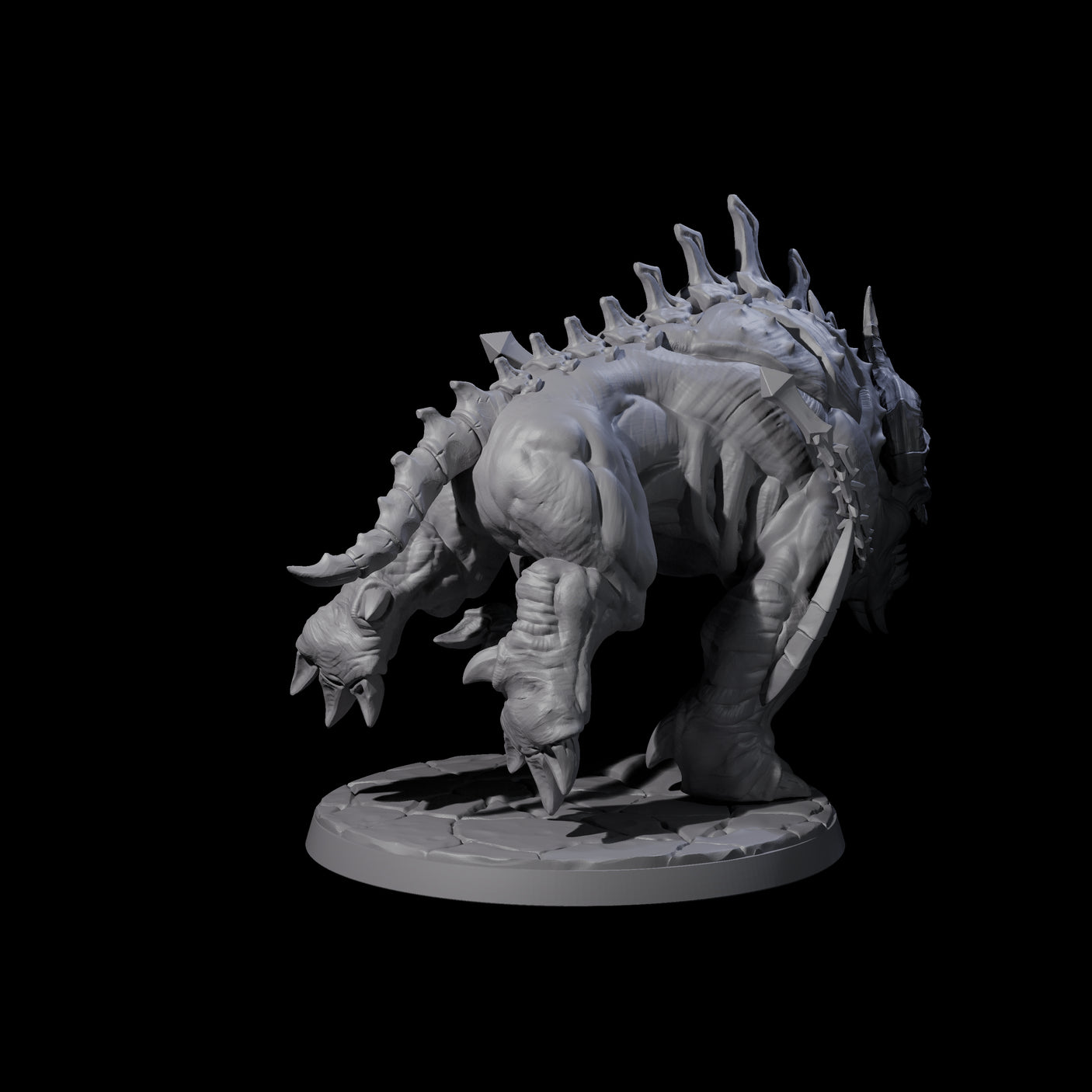Hulking Hellhound B Miniature for Dungeons and Dragons, Pathfinder or other TTRPGs