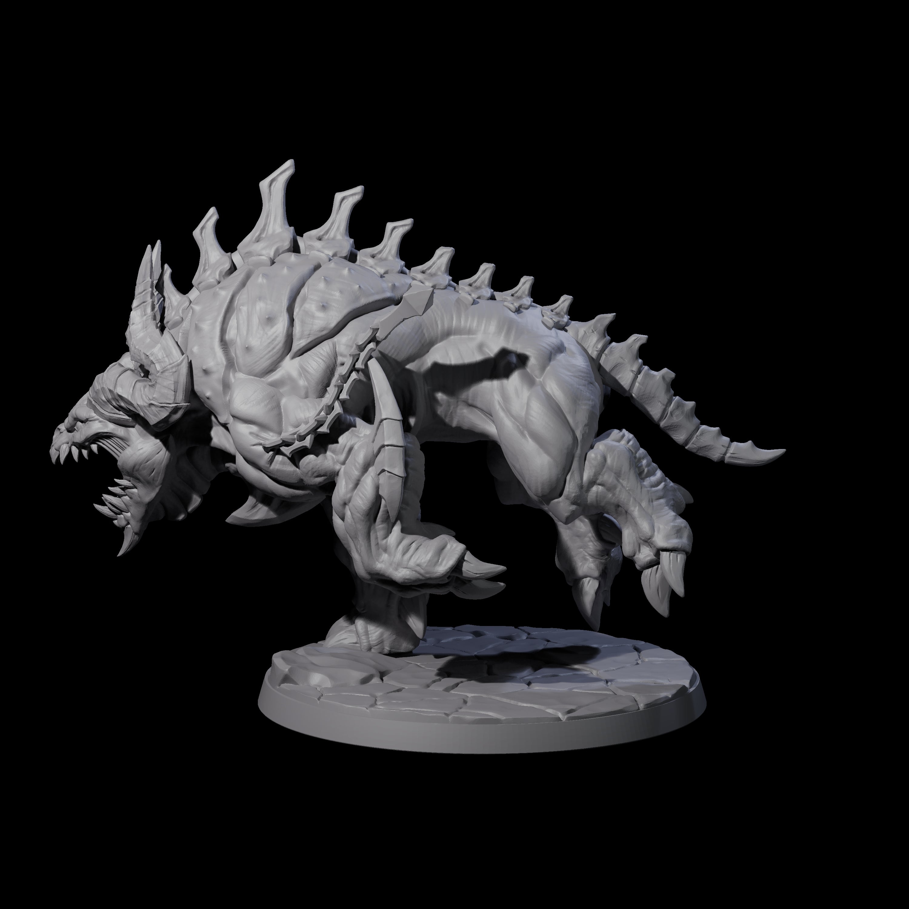 Hulking Hellhound B Miniature for Dungeons and Dragons, Pathfinder or other TTRPGs