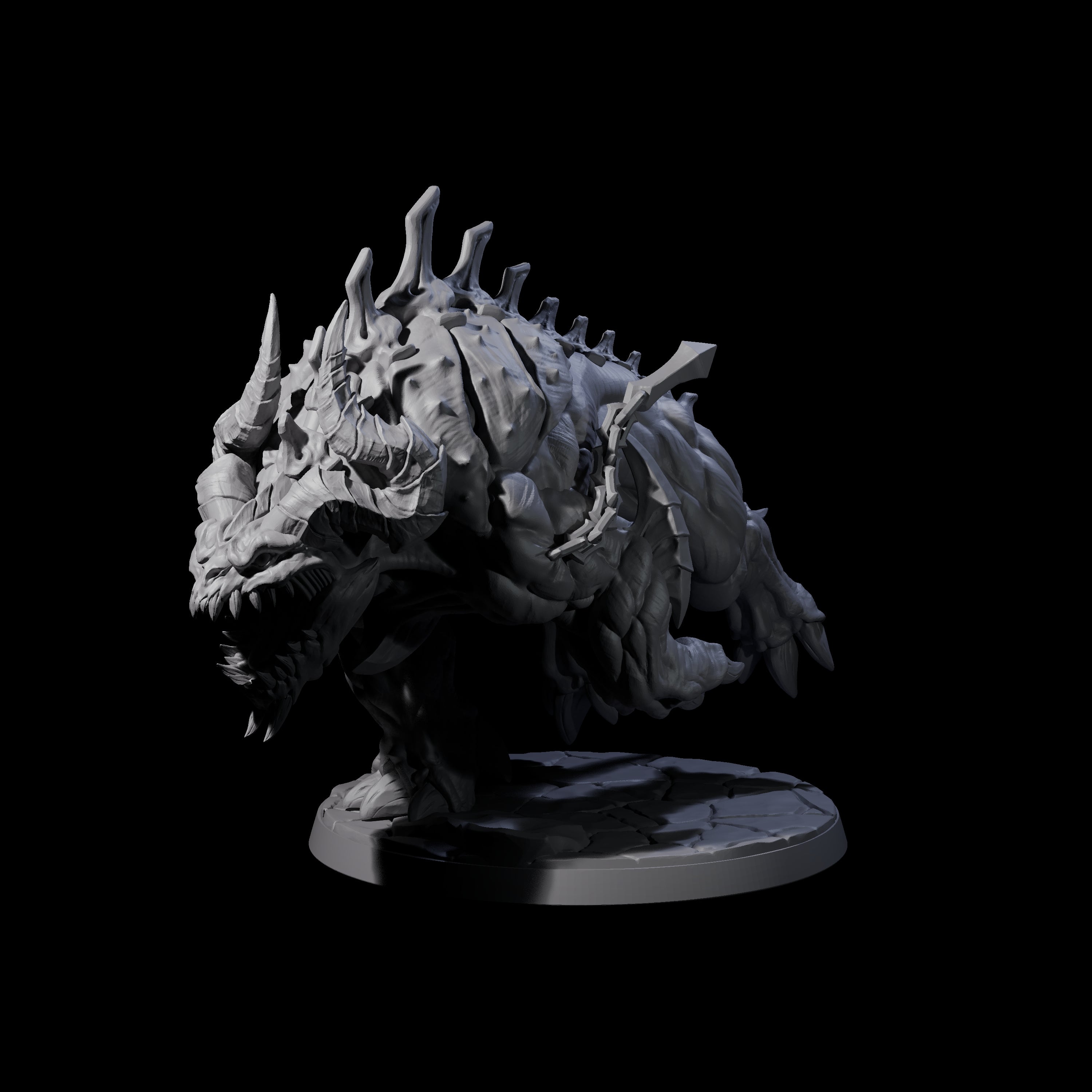 Hulking Hellhound B Miniature for Dungeons and Dragons, Pathfinder or other TTRPGs