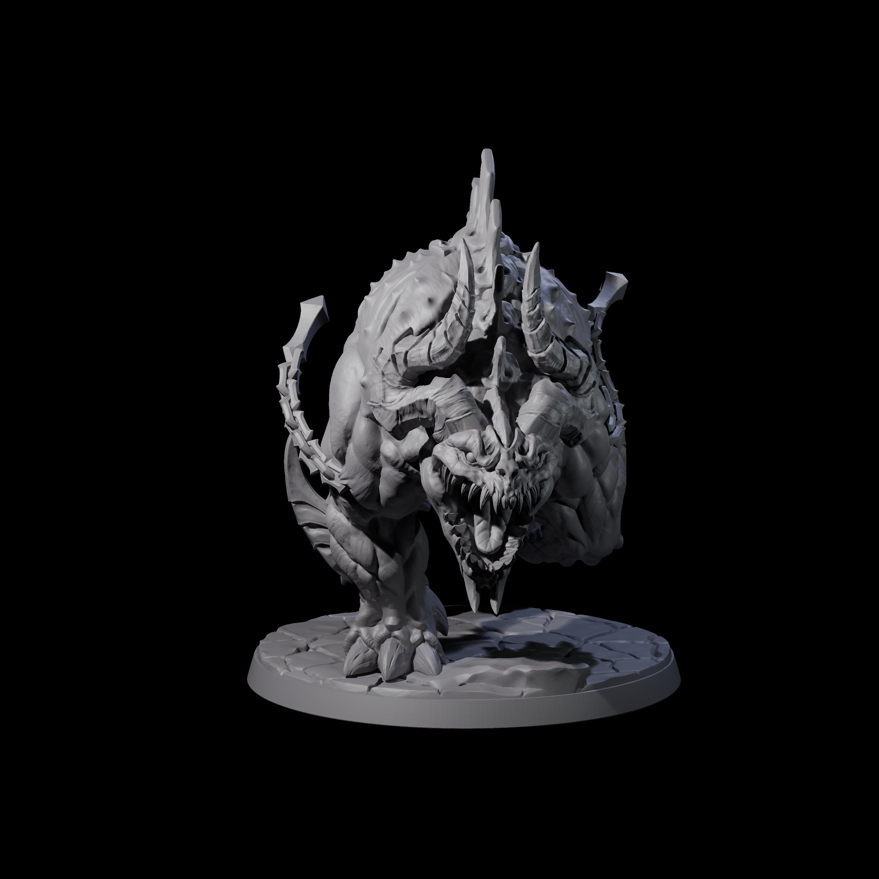 Hulking Hellhound B Miniature for Dungeons and Dragons, Pathfinder or other TTRPGs