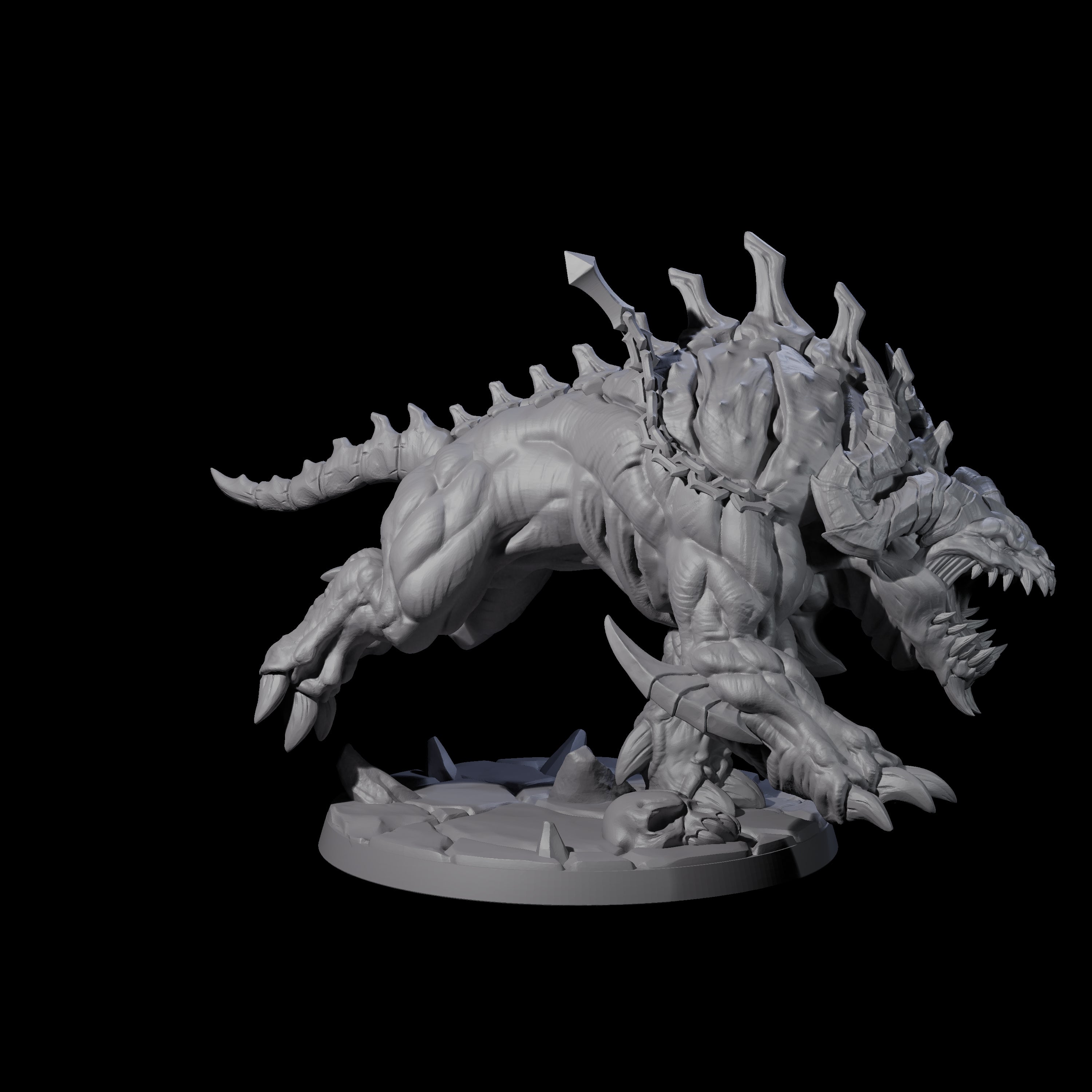 Hulking Hellhound C Miniature for Dungeons and Dragons, Pathfinder or other TTRPGs