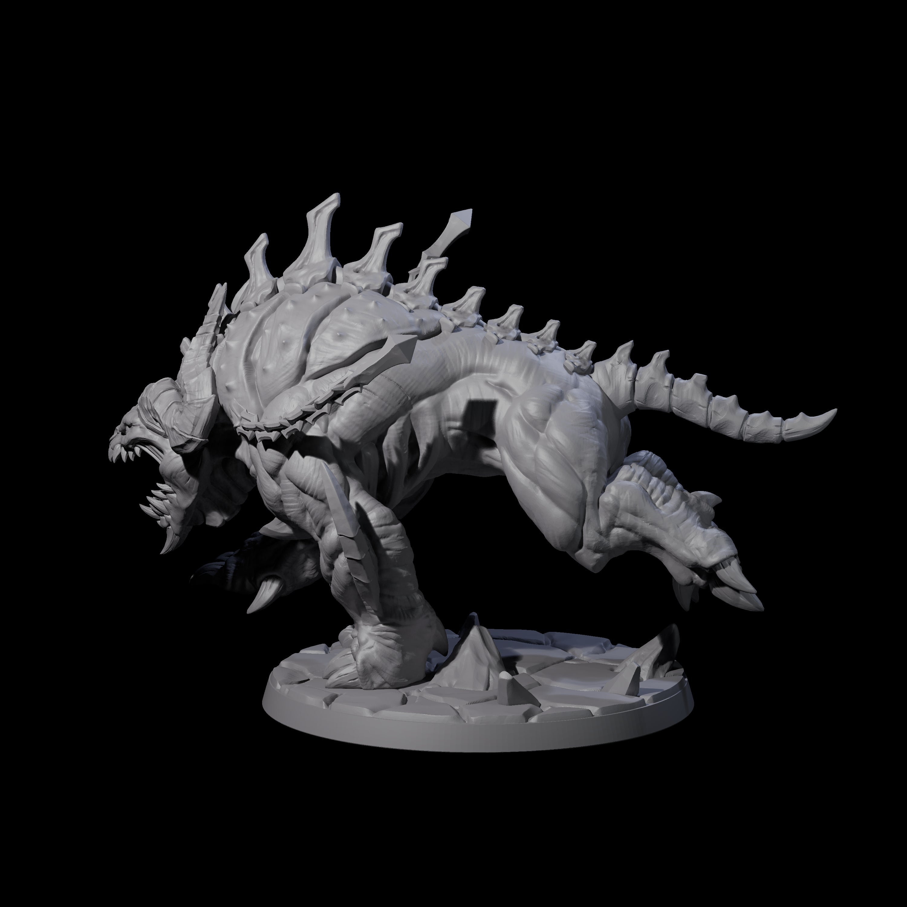 Hulking Hellhound C Miniature for Dungeons and Dragons, Pathfinder or other TTRPGs